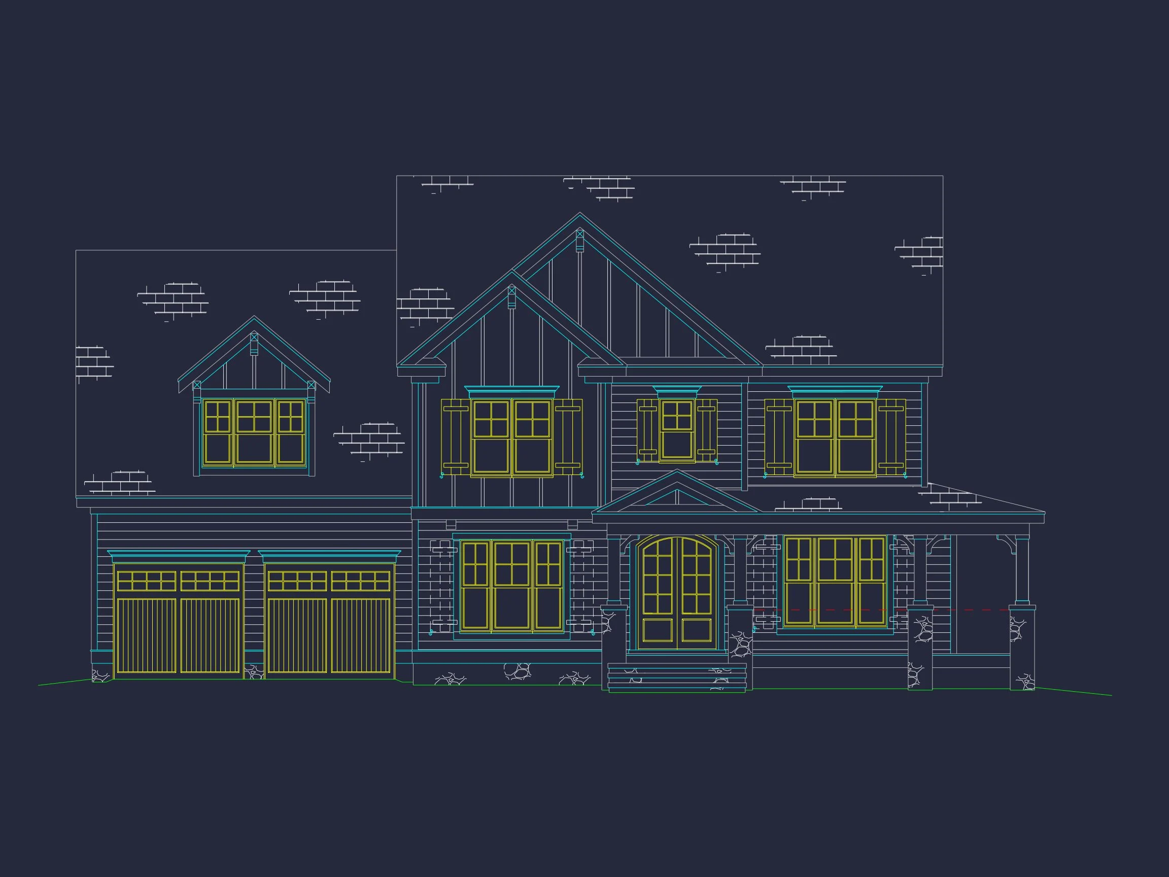 Modern Floor Plan CAD Design