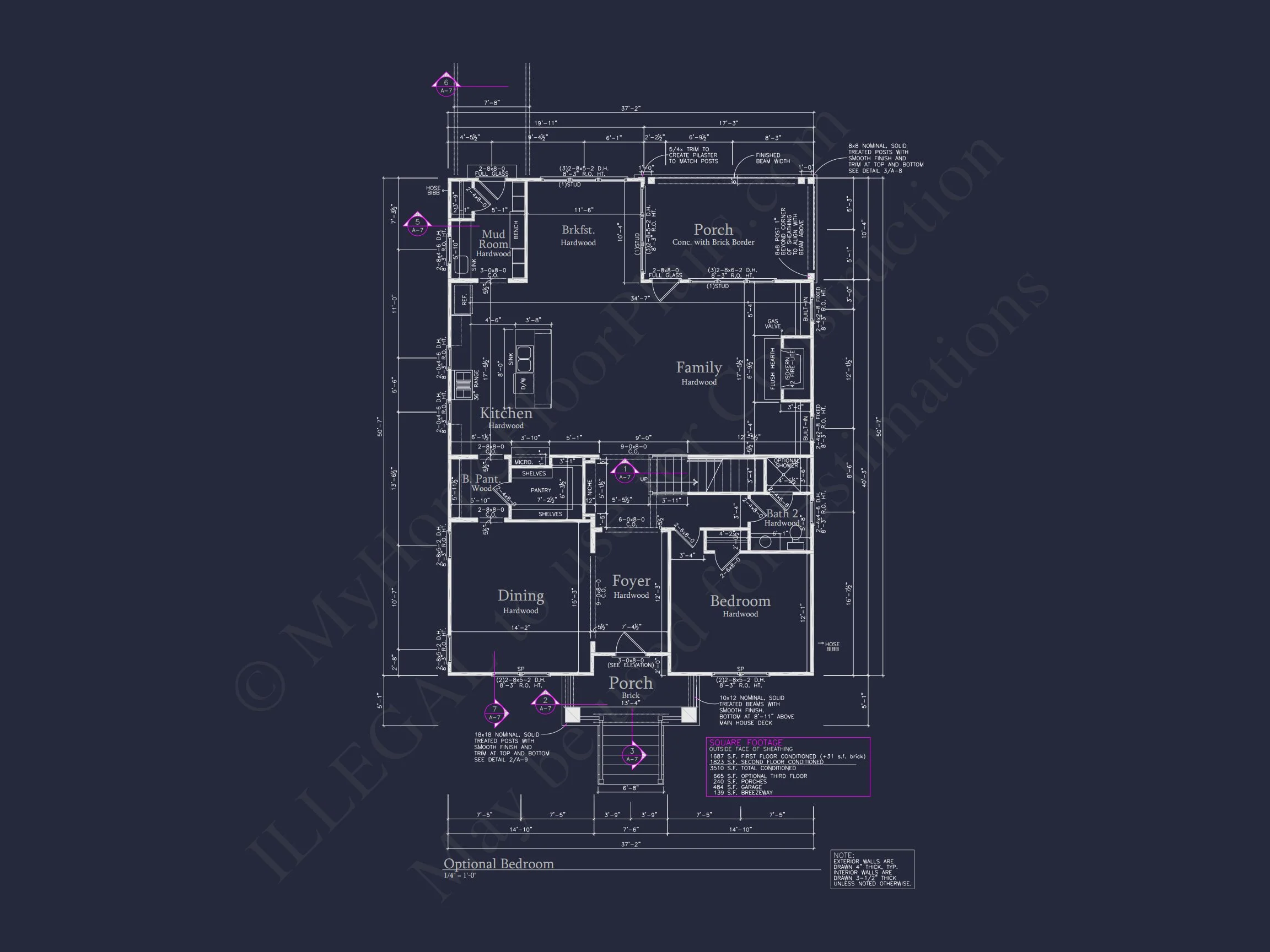 Spacious house Plan with 2.5 Floors, Detached Garage, and CAD Design