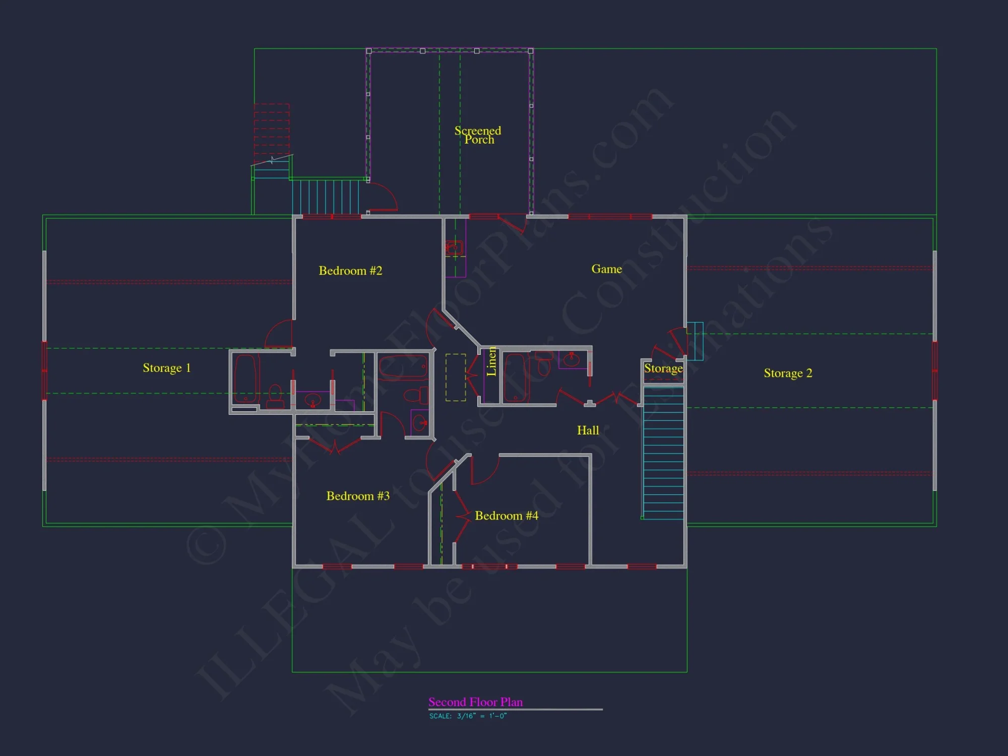 Elegant house Plan with Spacious Design, Blueprint, and CAD