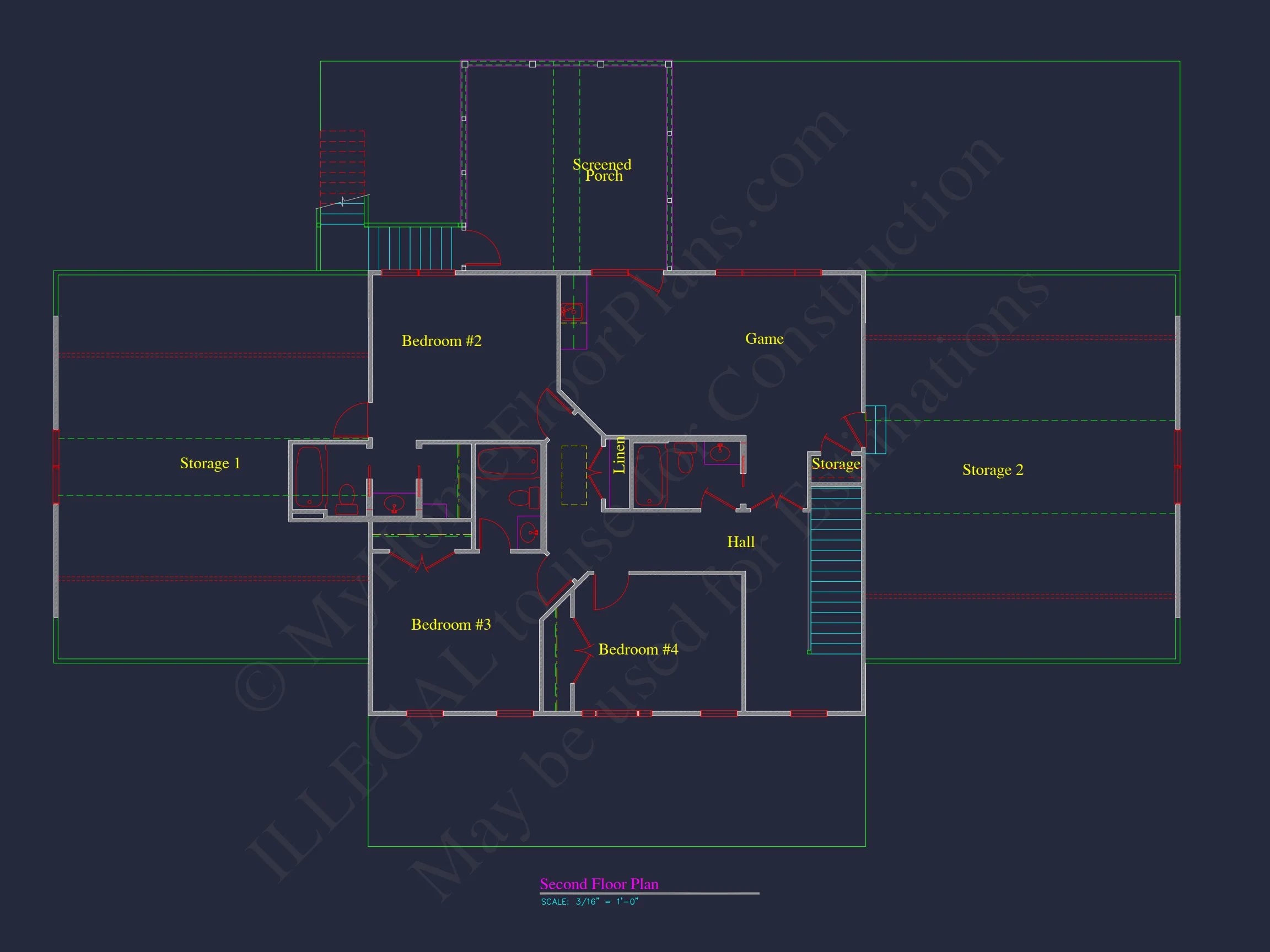 14-1161 HOUSE PLAN - Elegant House Plan with Spacious Design, Blueprint, and CAD 5 Elegant house Plan with Spacious Design, Blueprint, and CAD