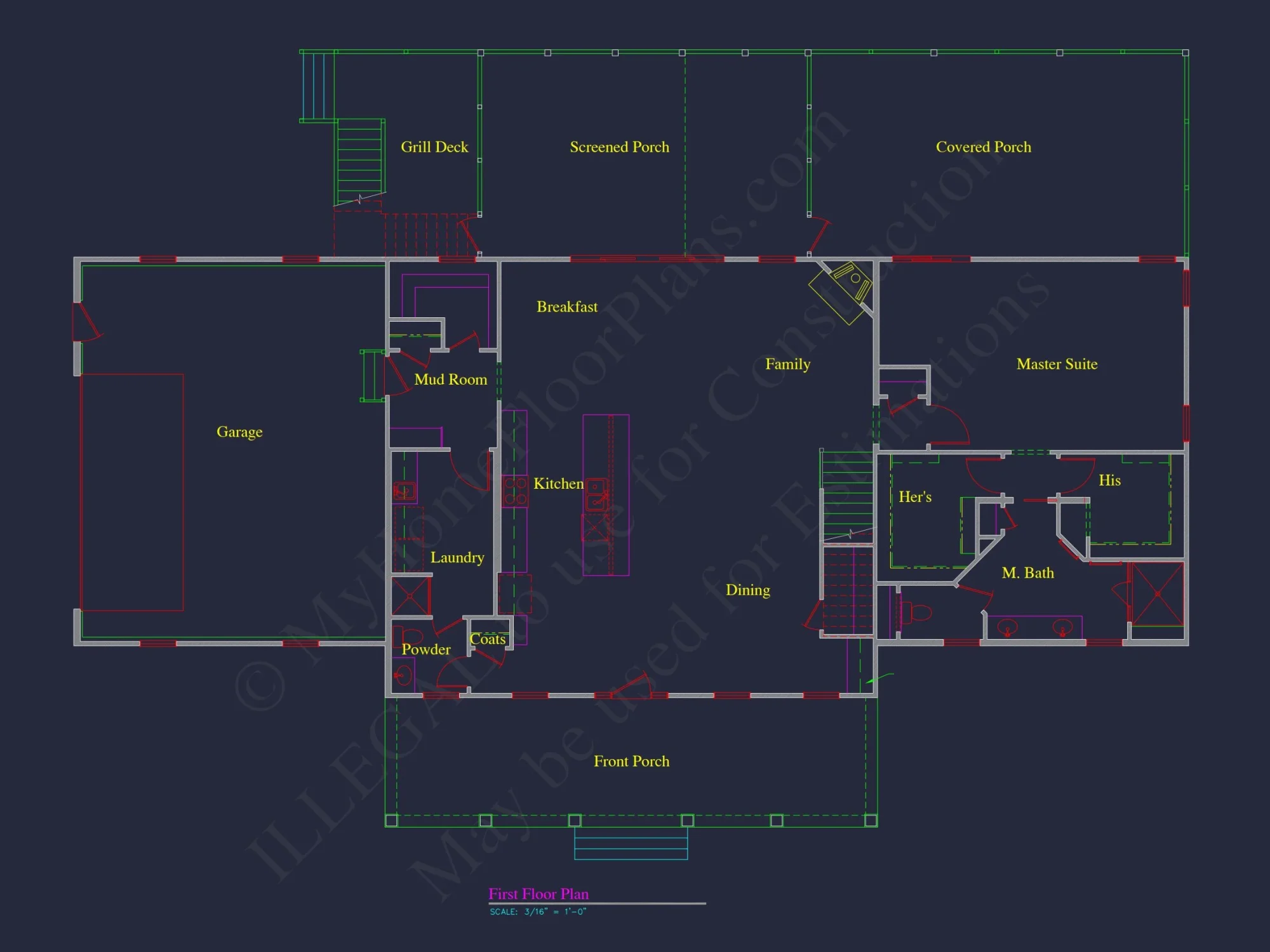 Elegant house Plan with Spacious Design, Blueprint, and CAD
