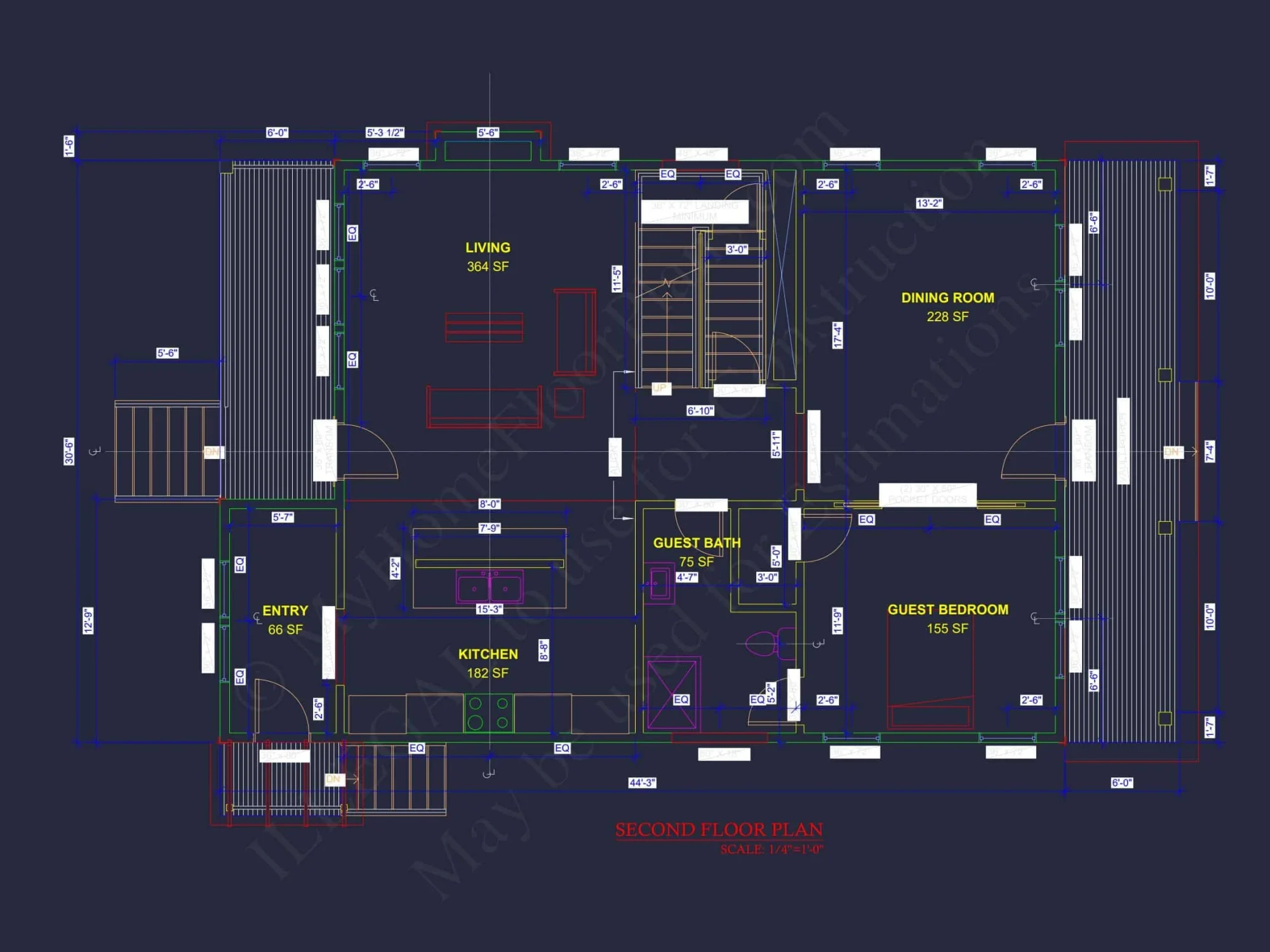 Modern Craftsman house Plan with Floor Plans and CAD Designs
