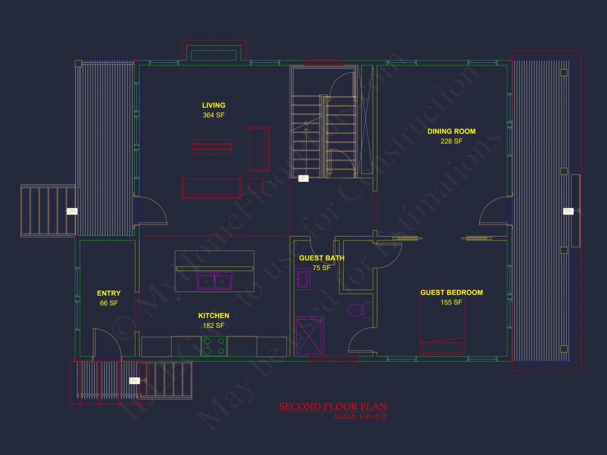 Modern Craftsman house Plan with Floor Plans and CAD Designs