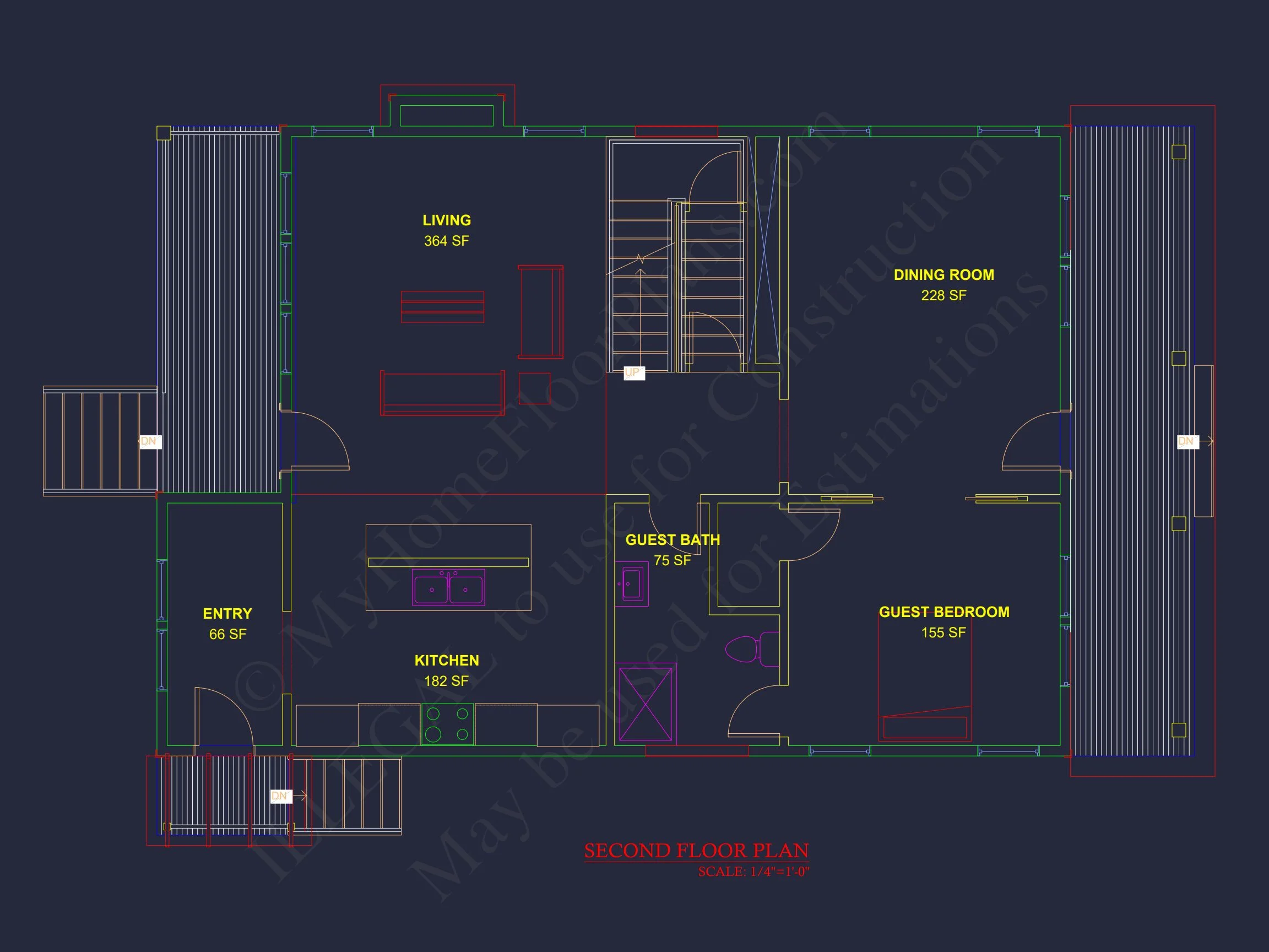 Modern Craftsman house Plan with Floor Plans and CAD Designs