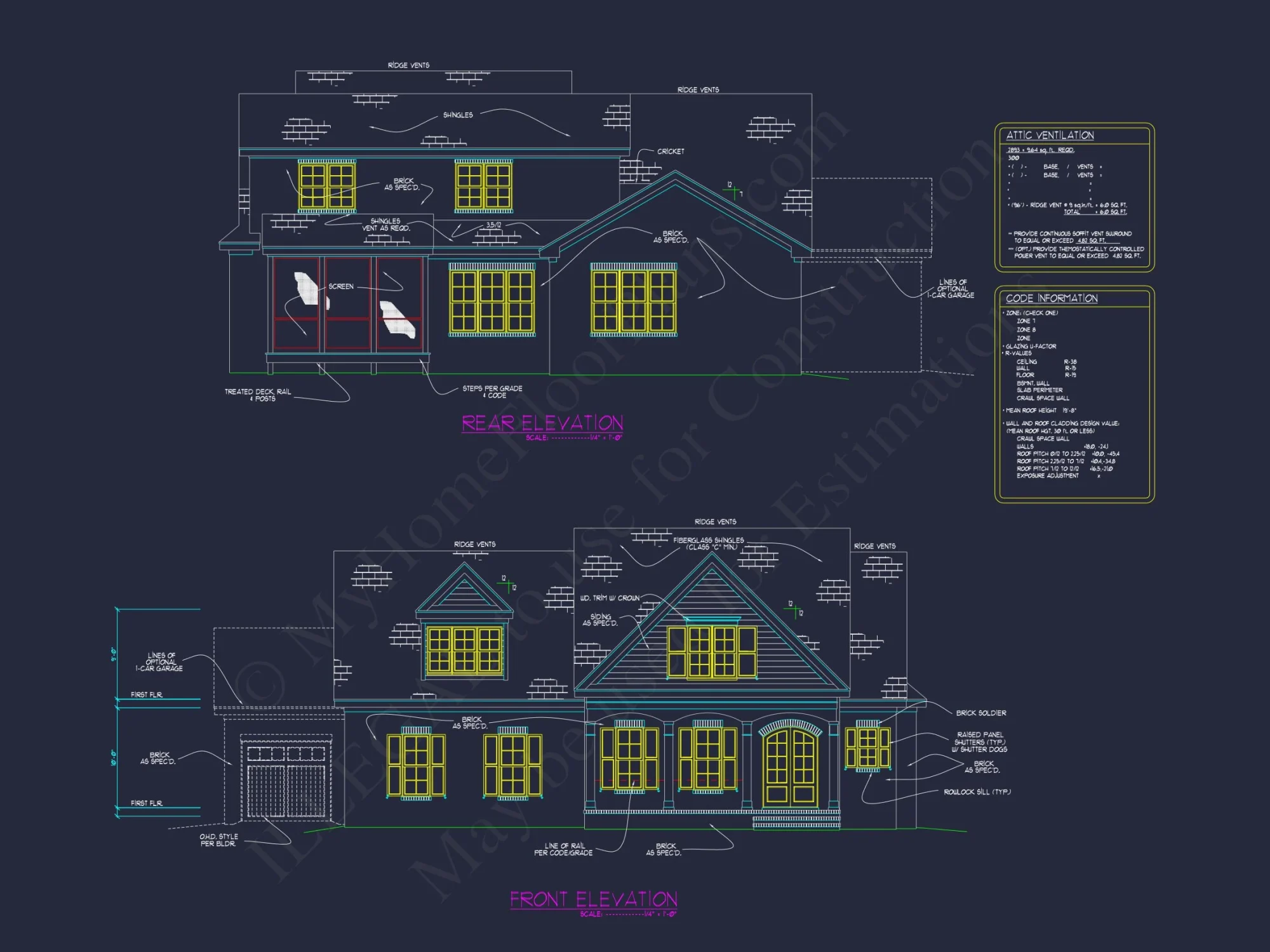 2-Story Luxury house Plan with CAD, Blueprint & Designs