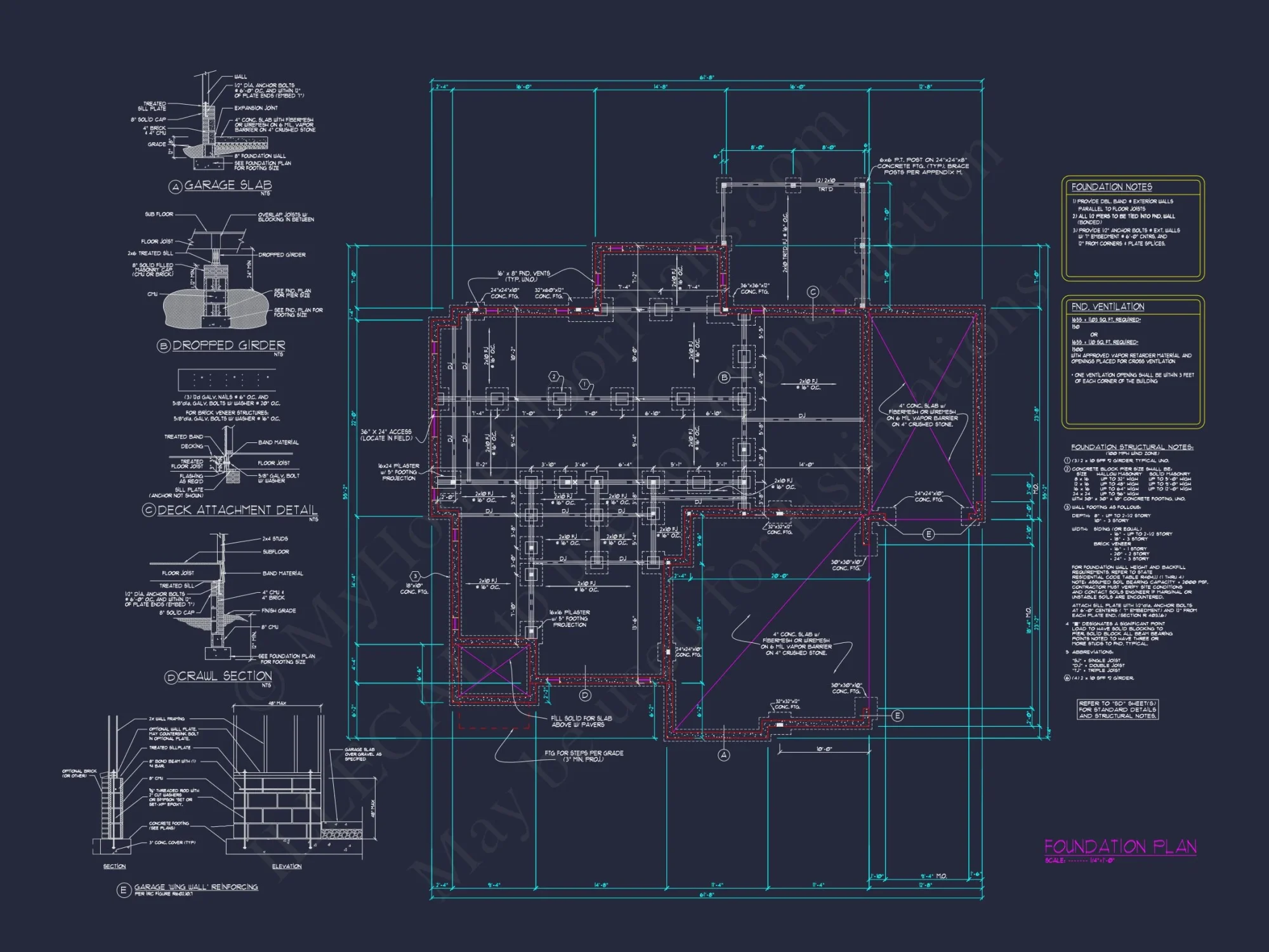 Elegant house Floor Plan with 2.5 Floors and CAD Designs