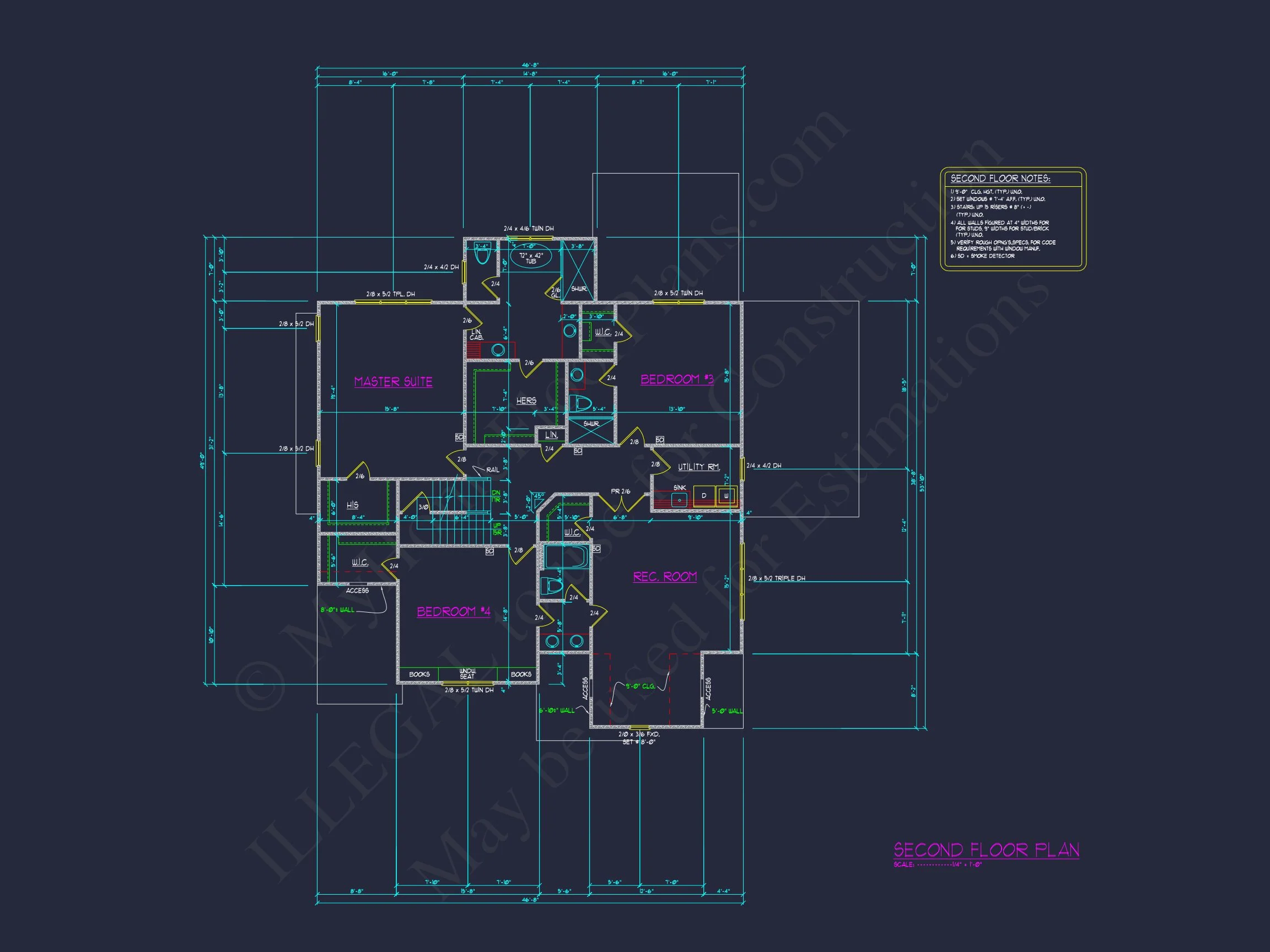 14-1121 HOUSE PLAN - Elegant House Floor Plan with 2.5 Floors and CAD Designs 9 Elegant house Floor Plan with 2.5 Floors and CAD Designs