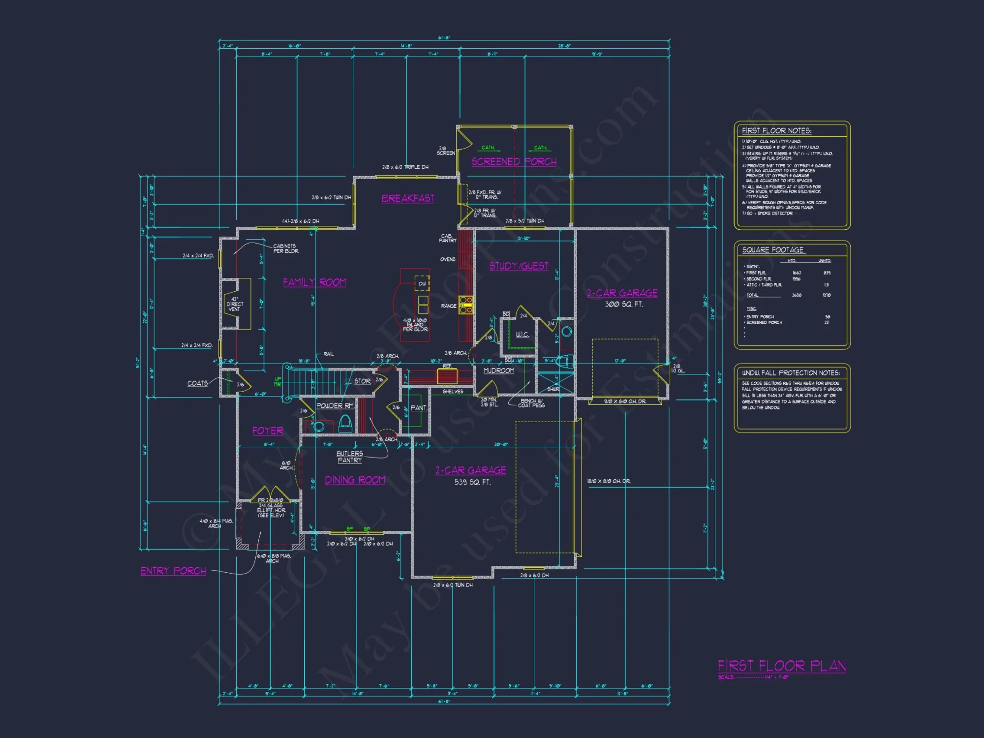Elegant house Floor Plan with 2.5 Floors and CAD Designs