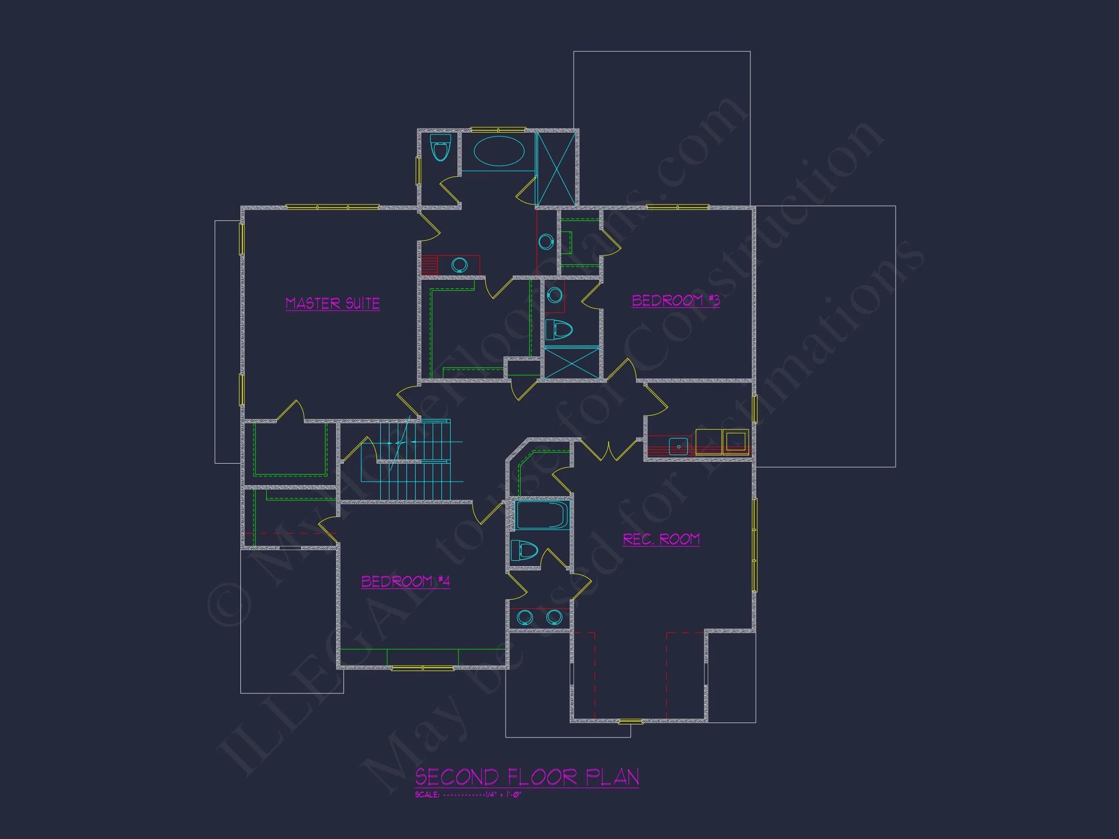 14-1121 HOUSE PLAN - Elegant House Floor Plan with 2.5 Floors and CAD Designs 6 Elegant house Floor Plan with 2.5 Floors and CAD Designs