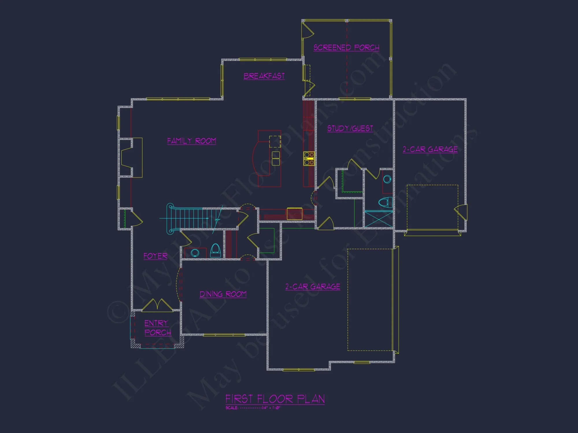 Elegant house Floor Plan with 2.5 Floors and CAD Designs