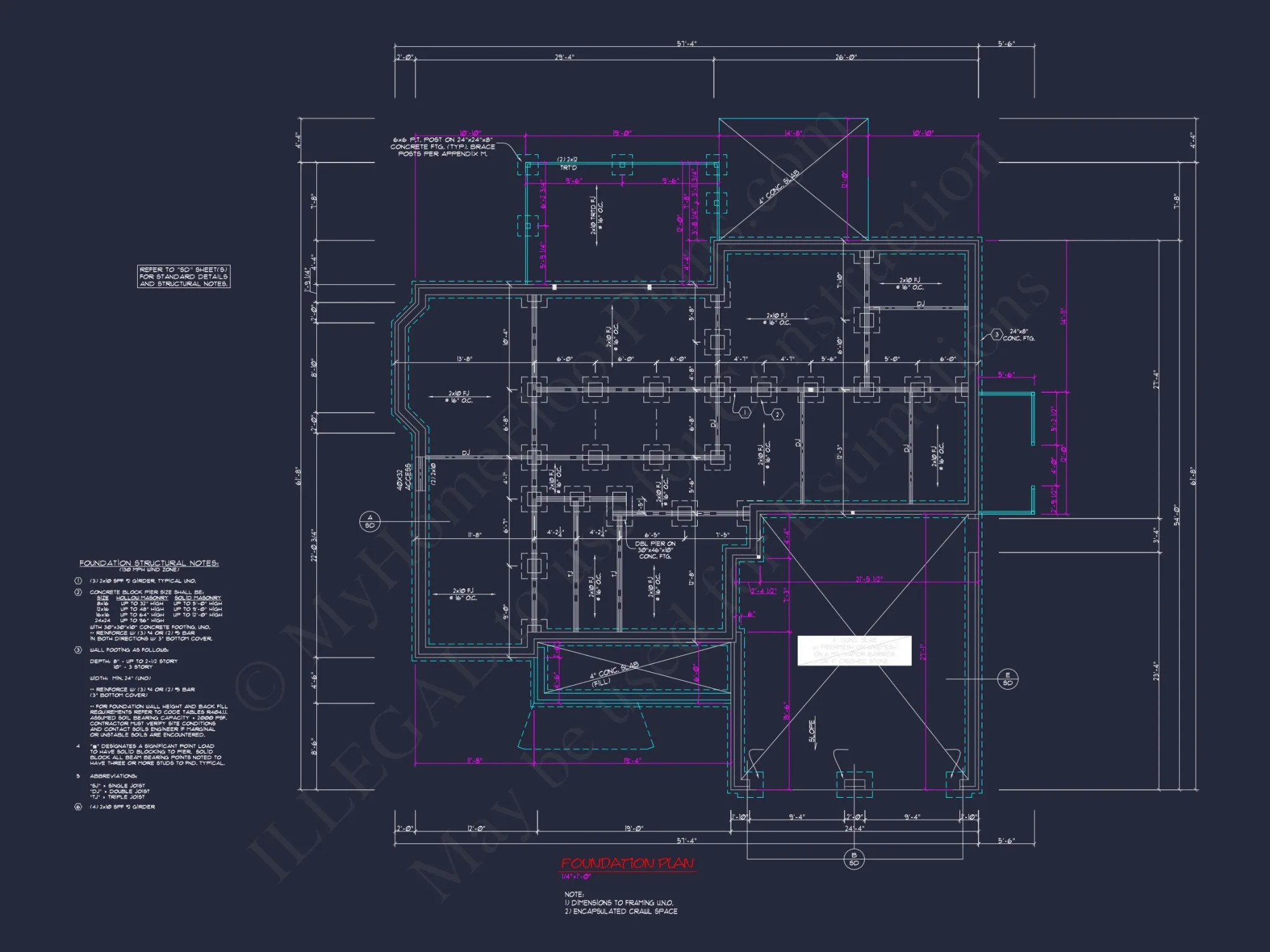Spacious house Design with Floor Plan, CAD & Blueprint