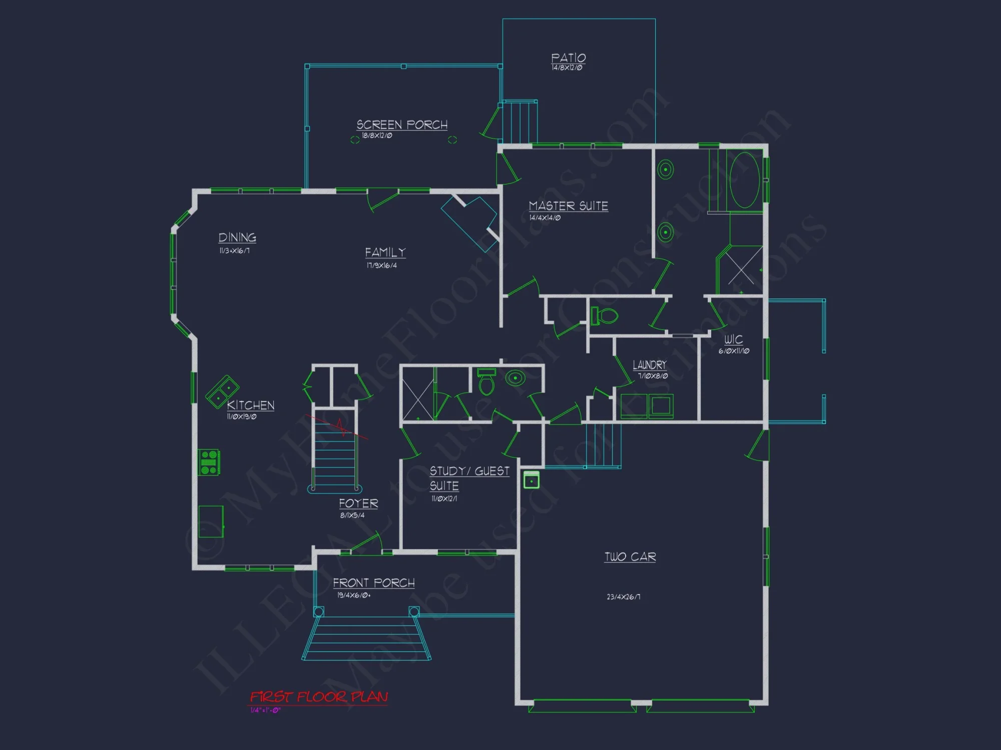 Spacious house Design with Floor Plan, CAD & Blueprint