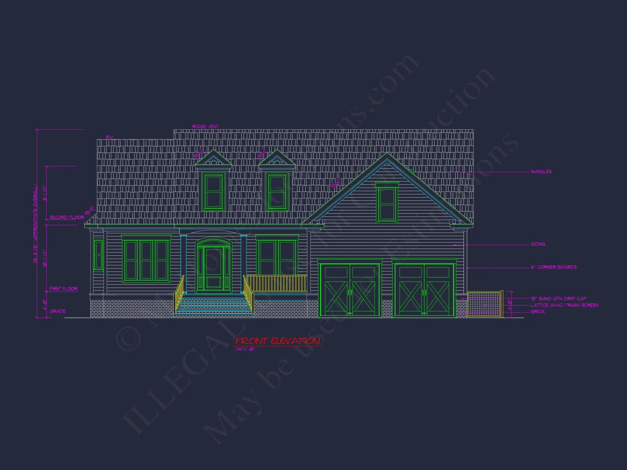 Spacious house Design with Floor Plan, CAD & Blueprint