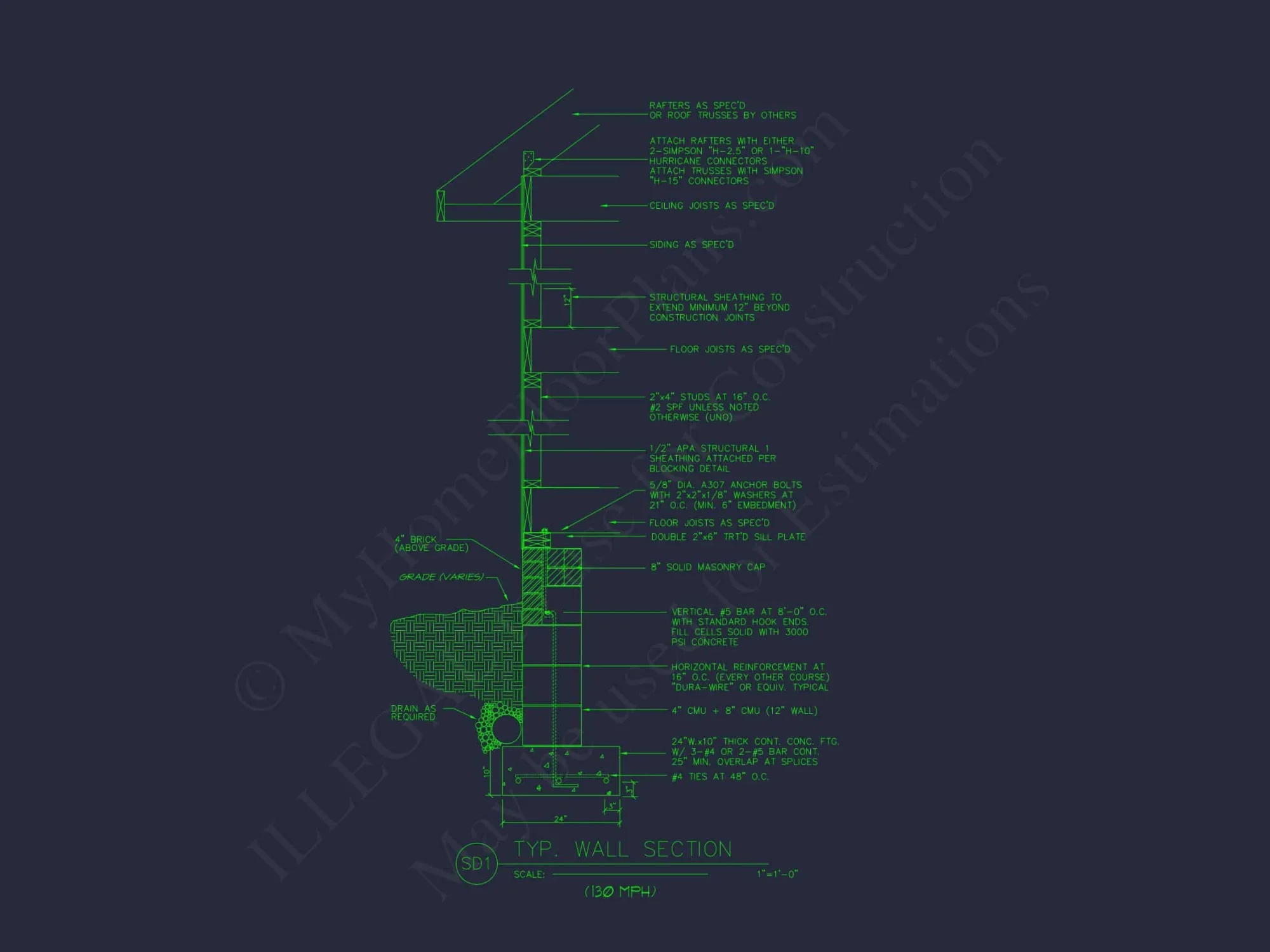 Custom house Blueprint: 2, 350 SF Craftsman Floor Plan Design