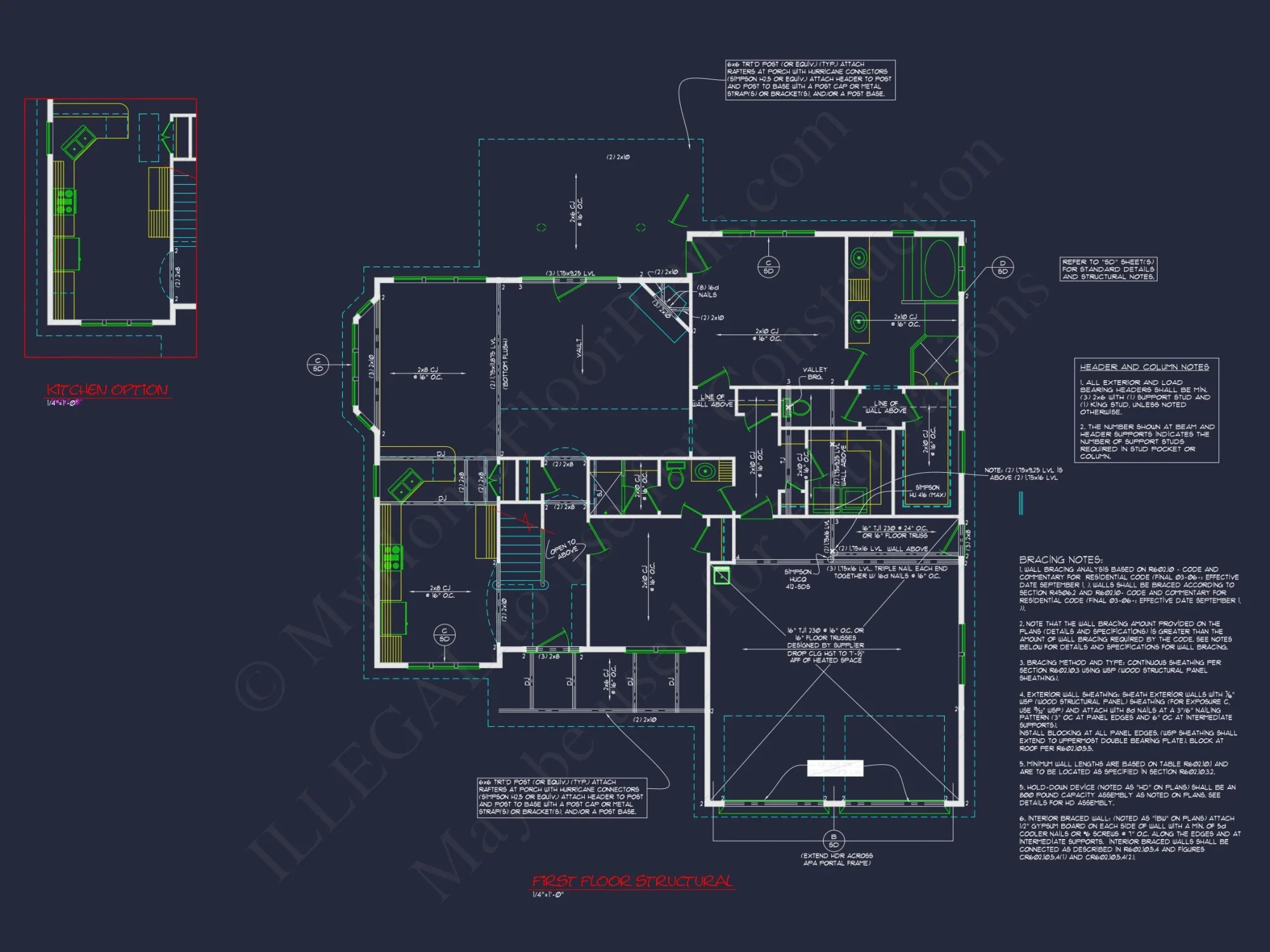 Custom house Blueprint: 2, 350 SF Craftsman Floor Plan Design