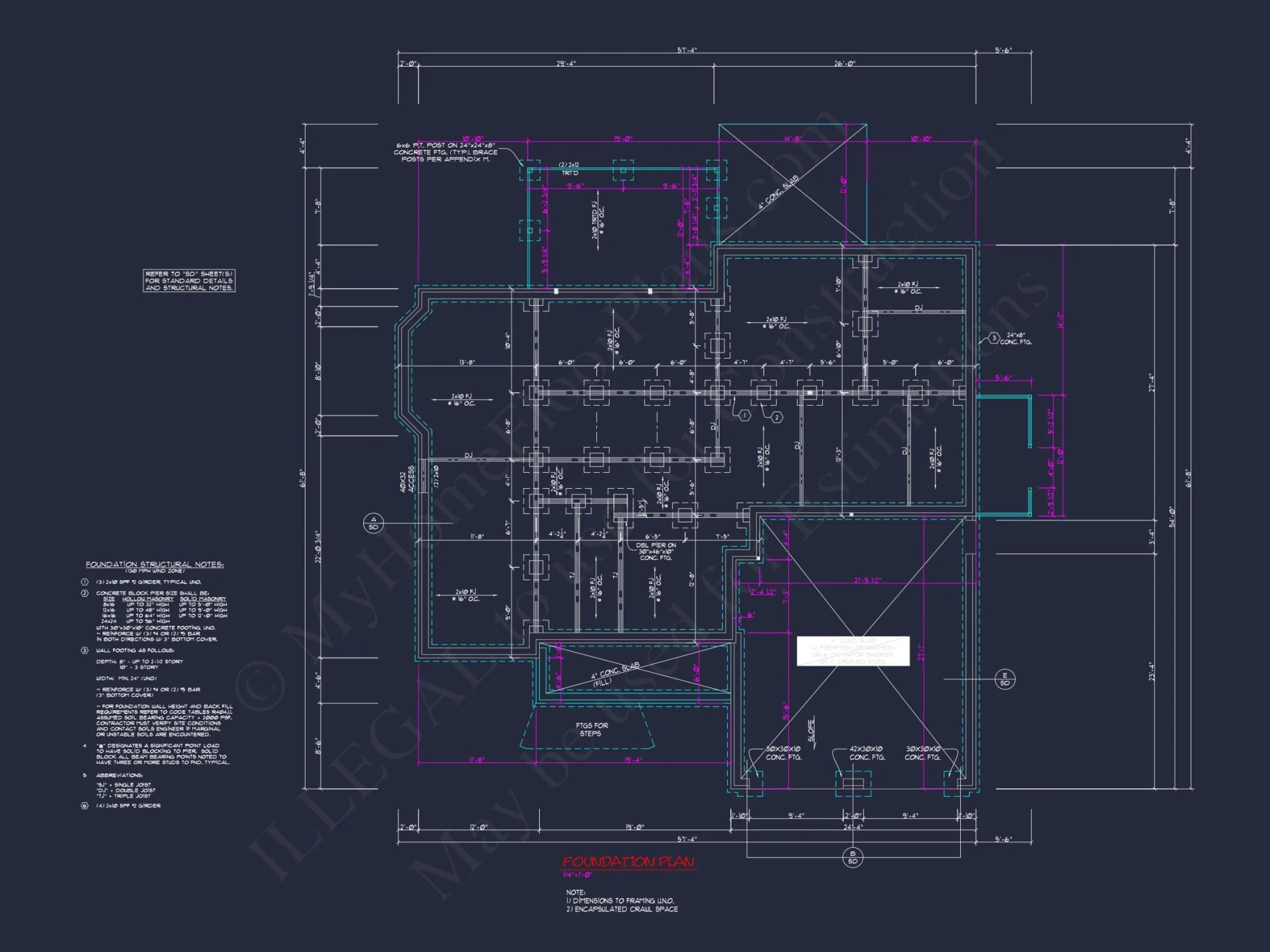 Custom house Blueprint: 2, 350 SF Craftsman Floor Plan Design