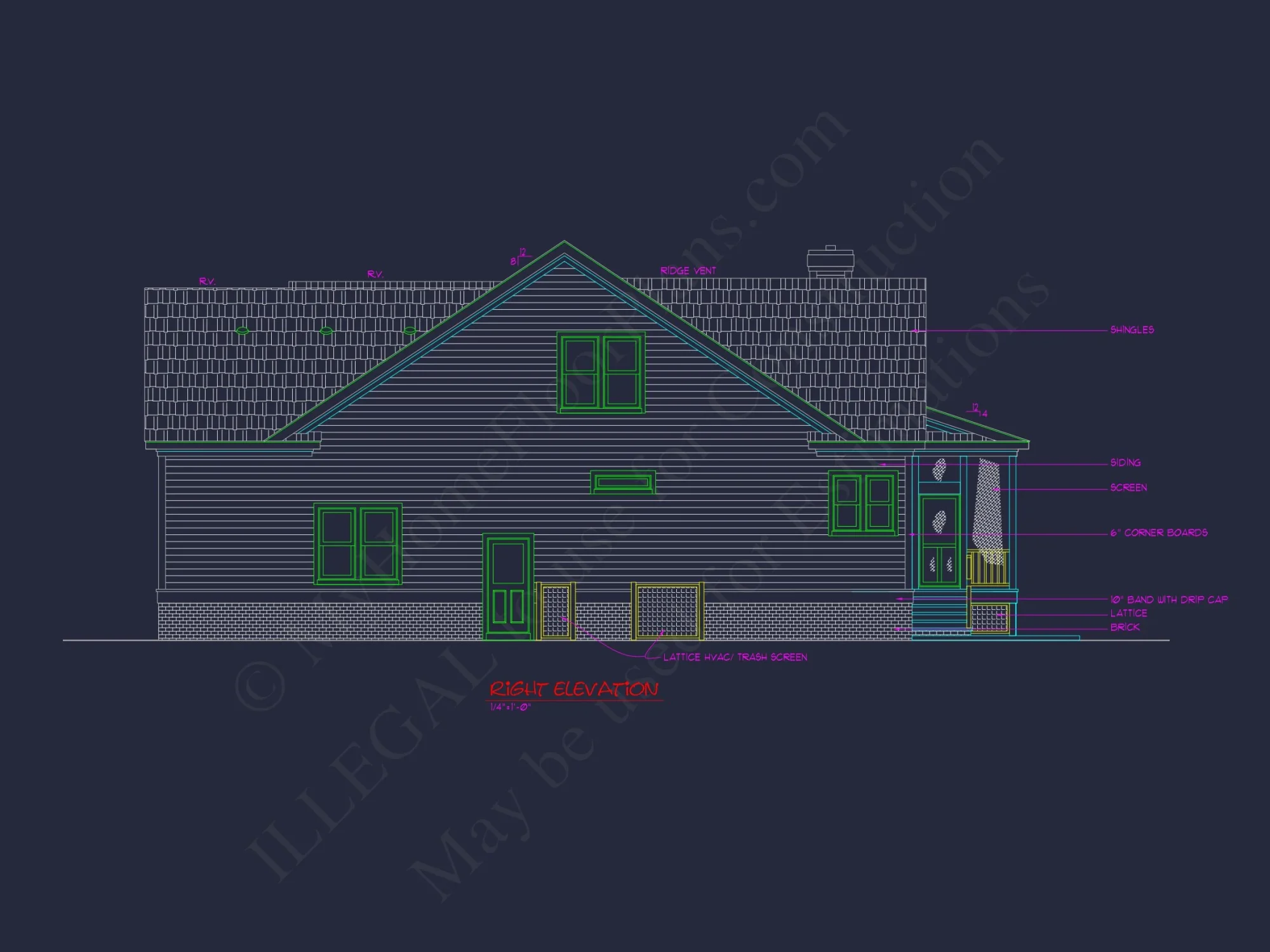 Custom house Blueprint: 2, 350 SF Craftsman Floor Plan Design