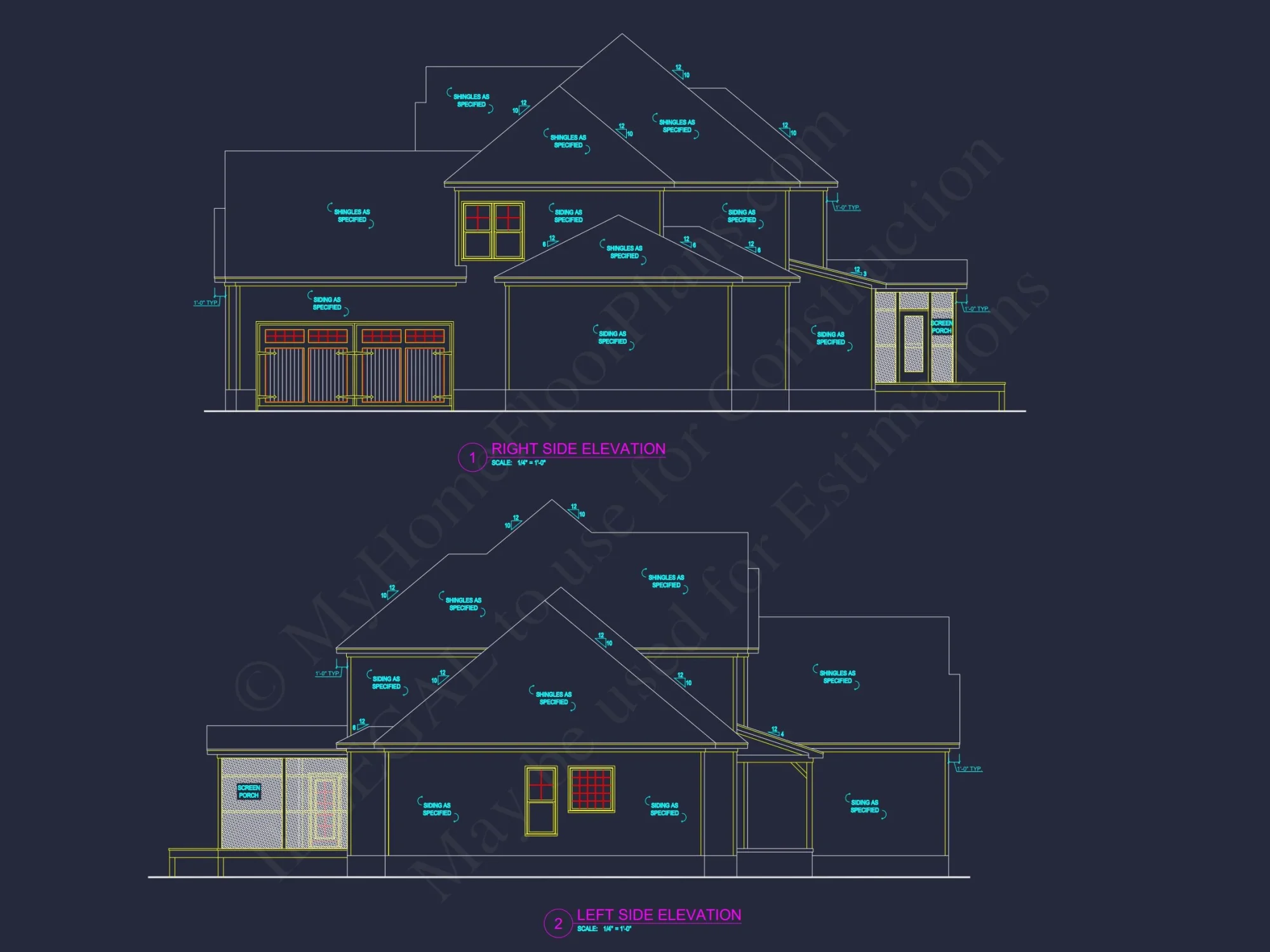 Elegant house Plan with Stunning Floor Designs & CAD Details