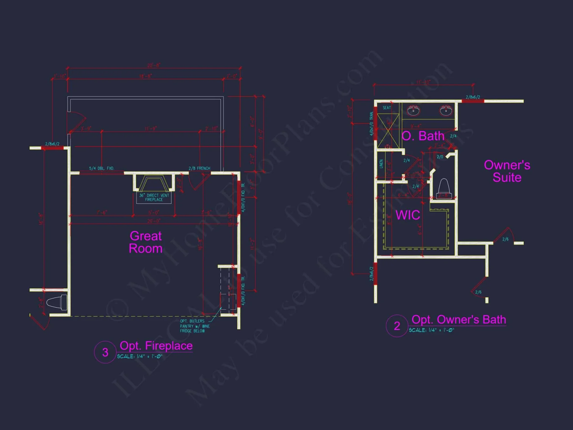 Charming house Floor Plan With 2-Story Design and 2 Garages