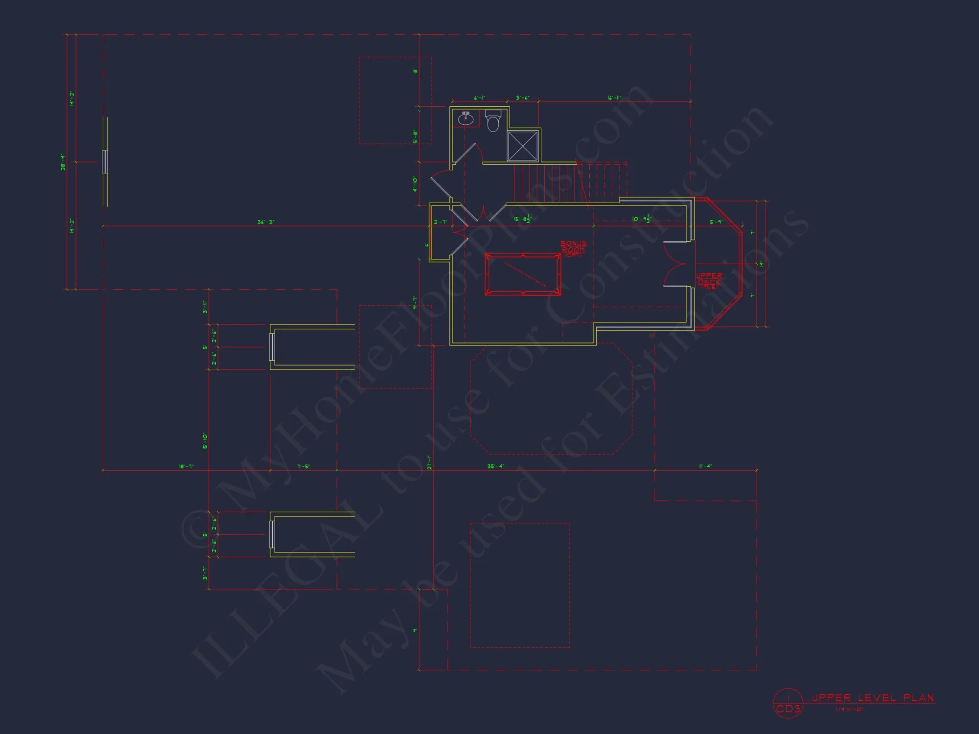 Dream house Floor Plan: CAD Architectural Designs & Blueprint