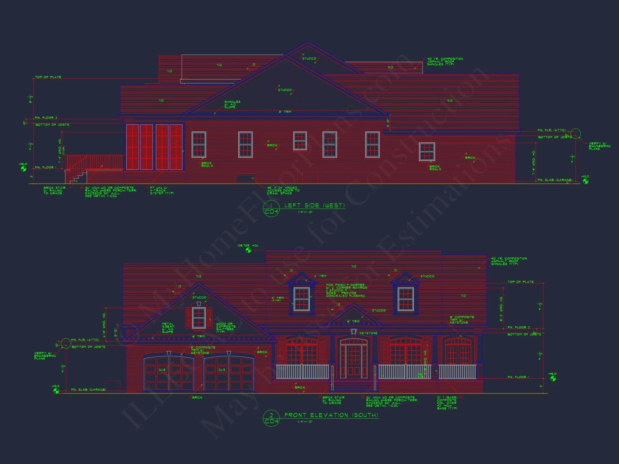 Dream house Floor Plan: CAD Architectural Designs & Blueprint