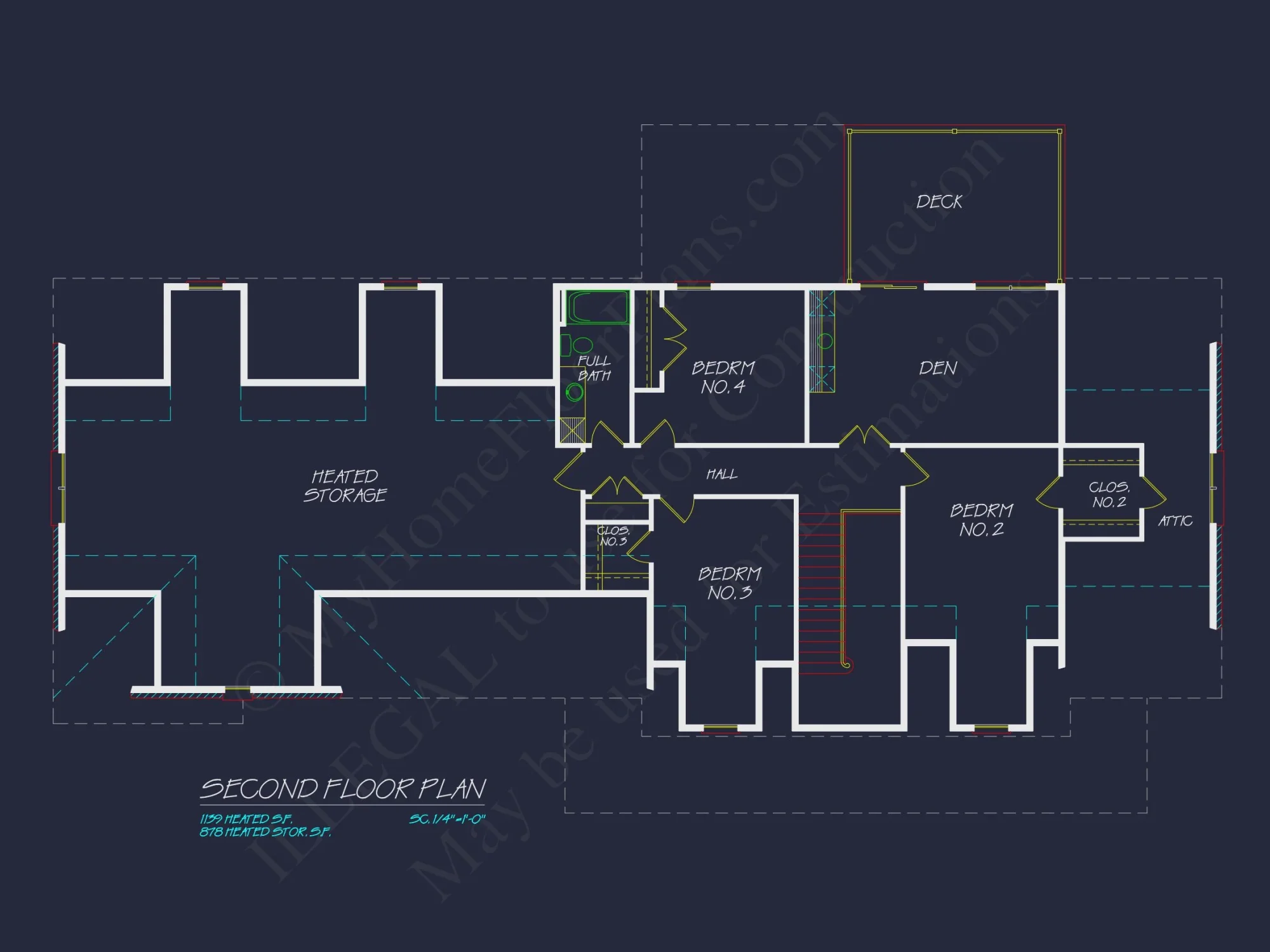 Traditional house Floor Plan with CAD Designs & 3 Garage Bays