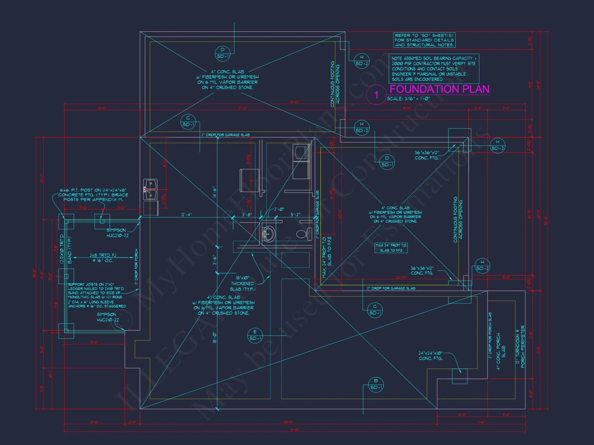 Stylish house Plan with 4 Bedrooms, 3 Baths, and CAD Blueprint