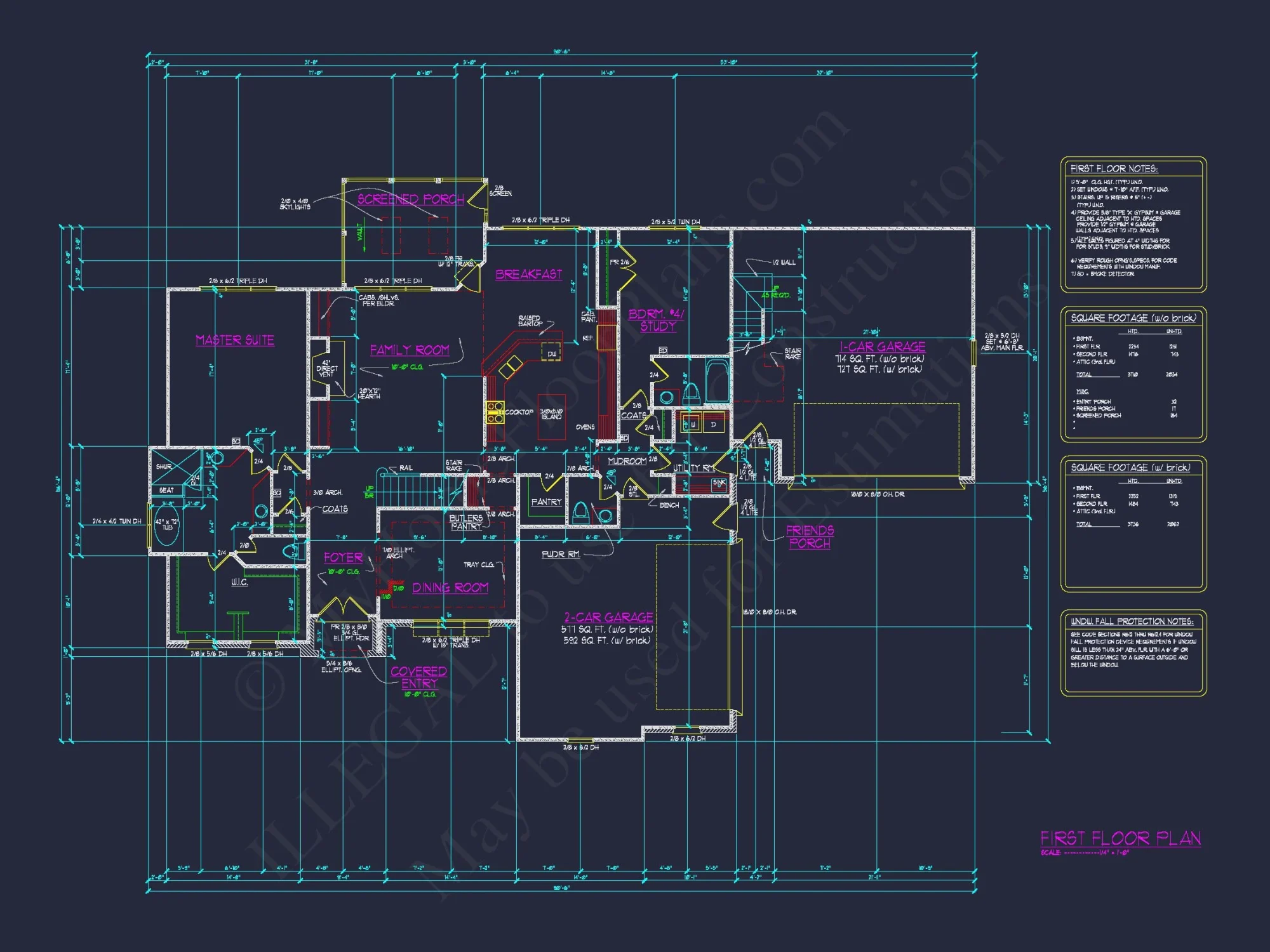 Elegant house Floor Plan for Architecture with CAD Designs