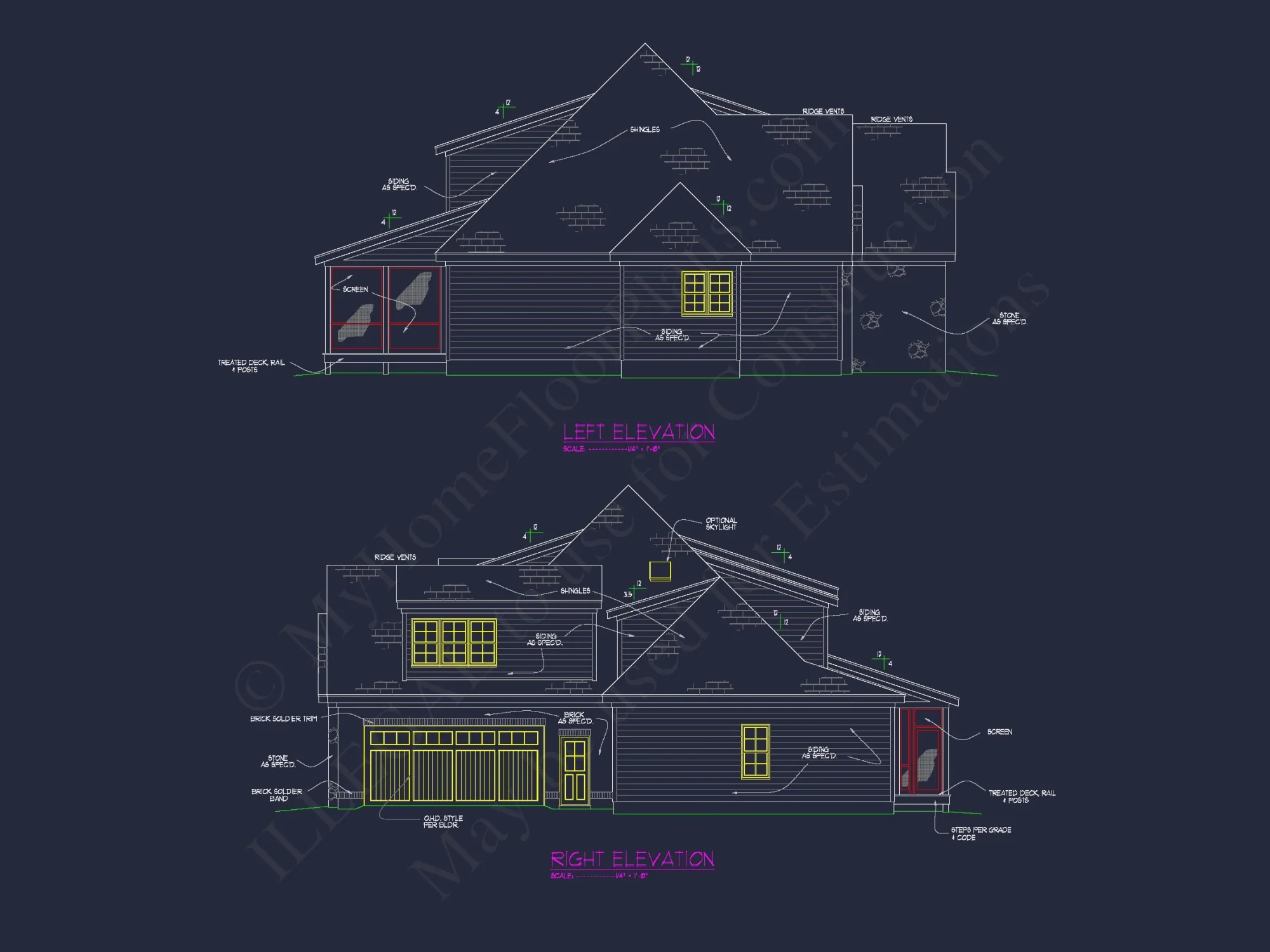 Elegant house Floor Plan for Architecture with CAD Designs