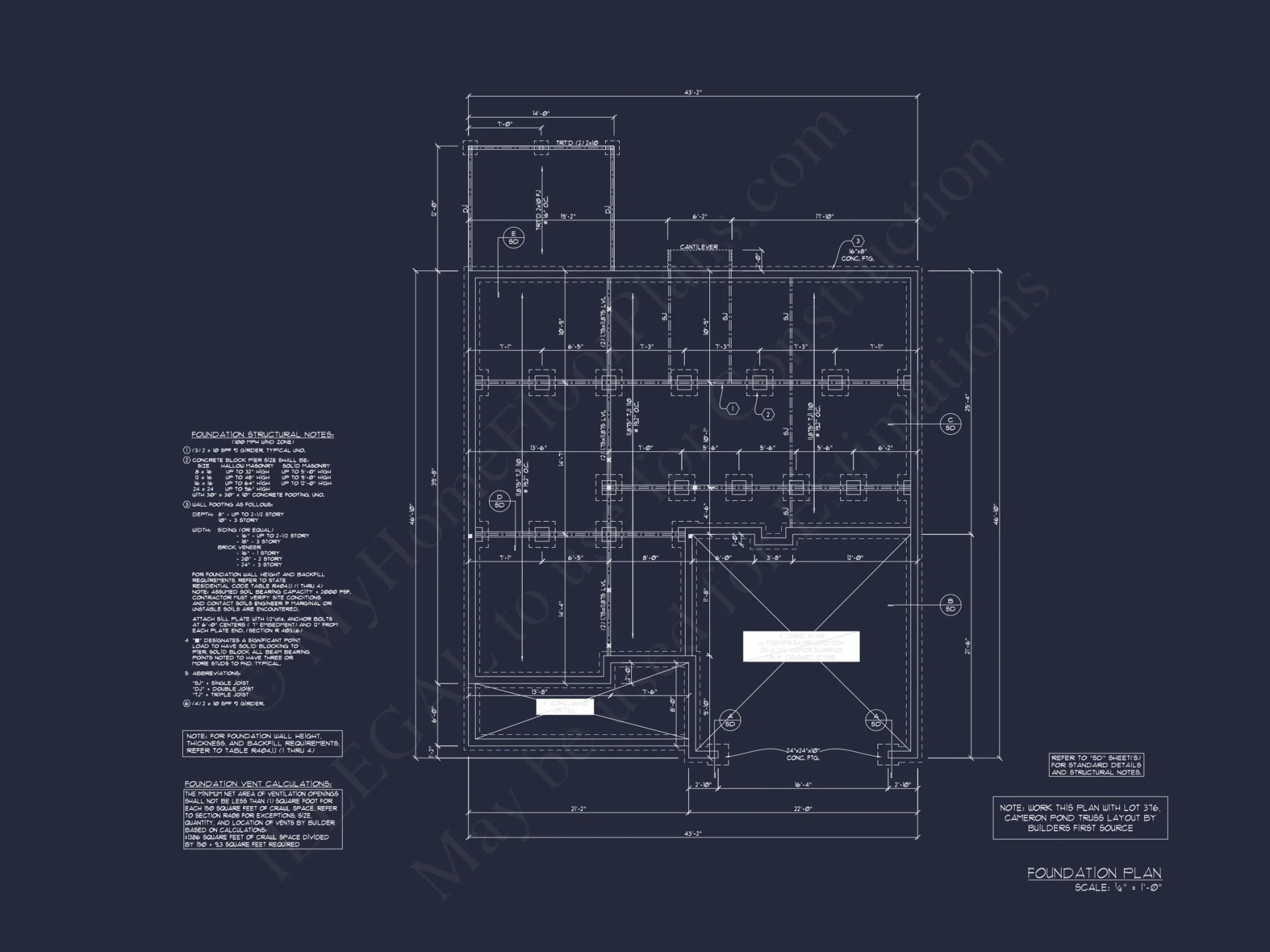 Modern Craftsman house Plan with Detailed CAD Designs