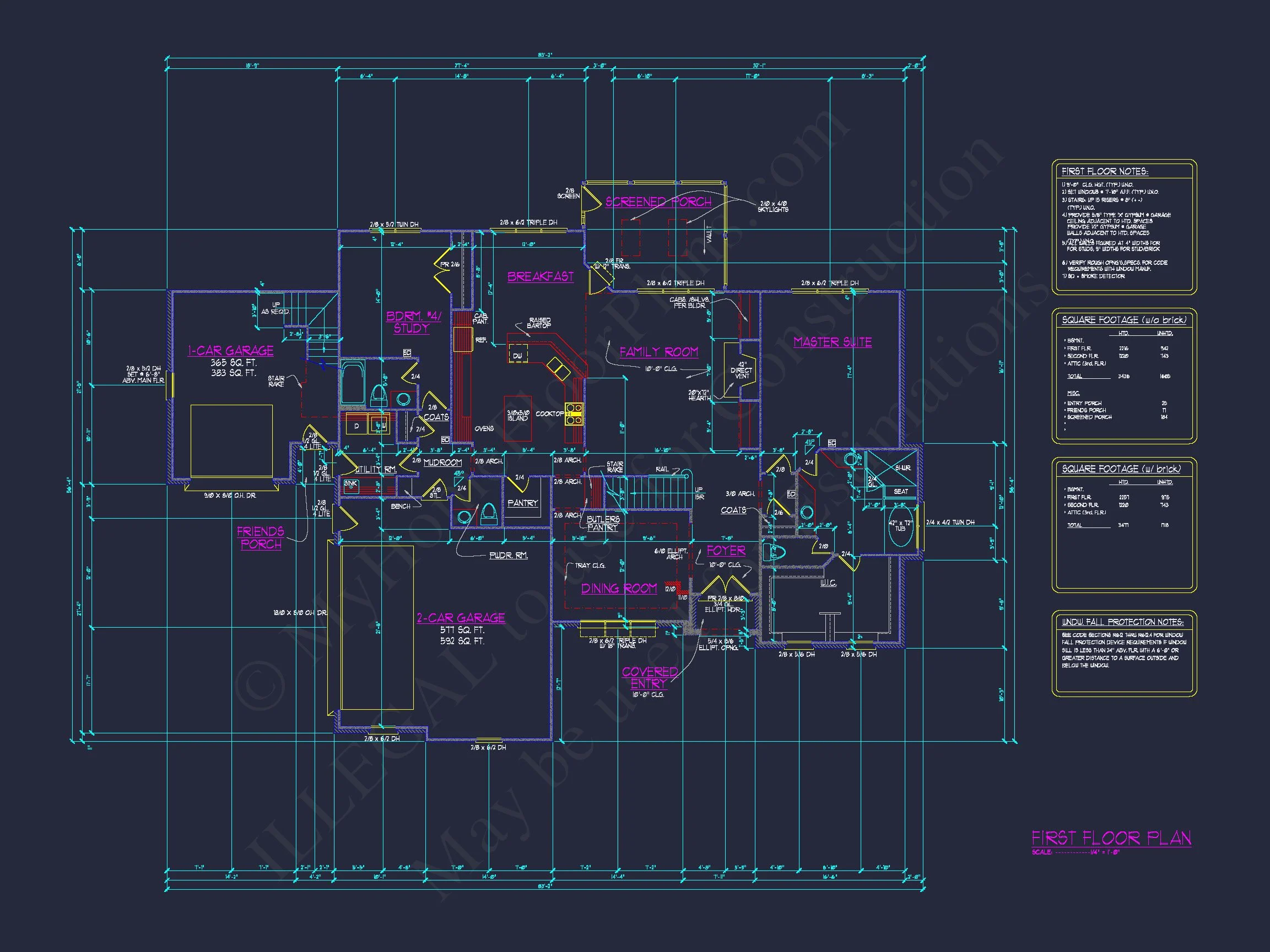 Custom house Design - Floor Plans, CAD Blueprints & Features