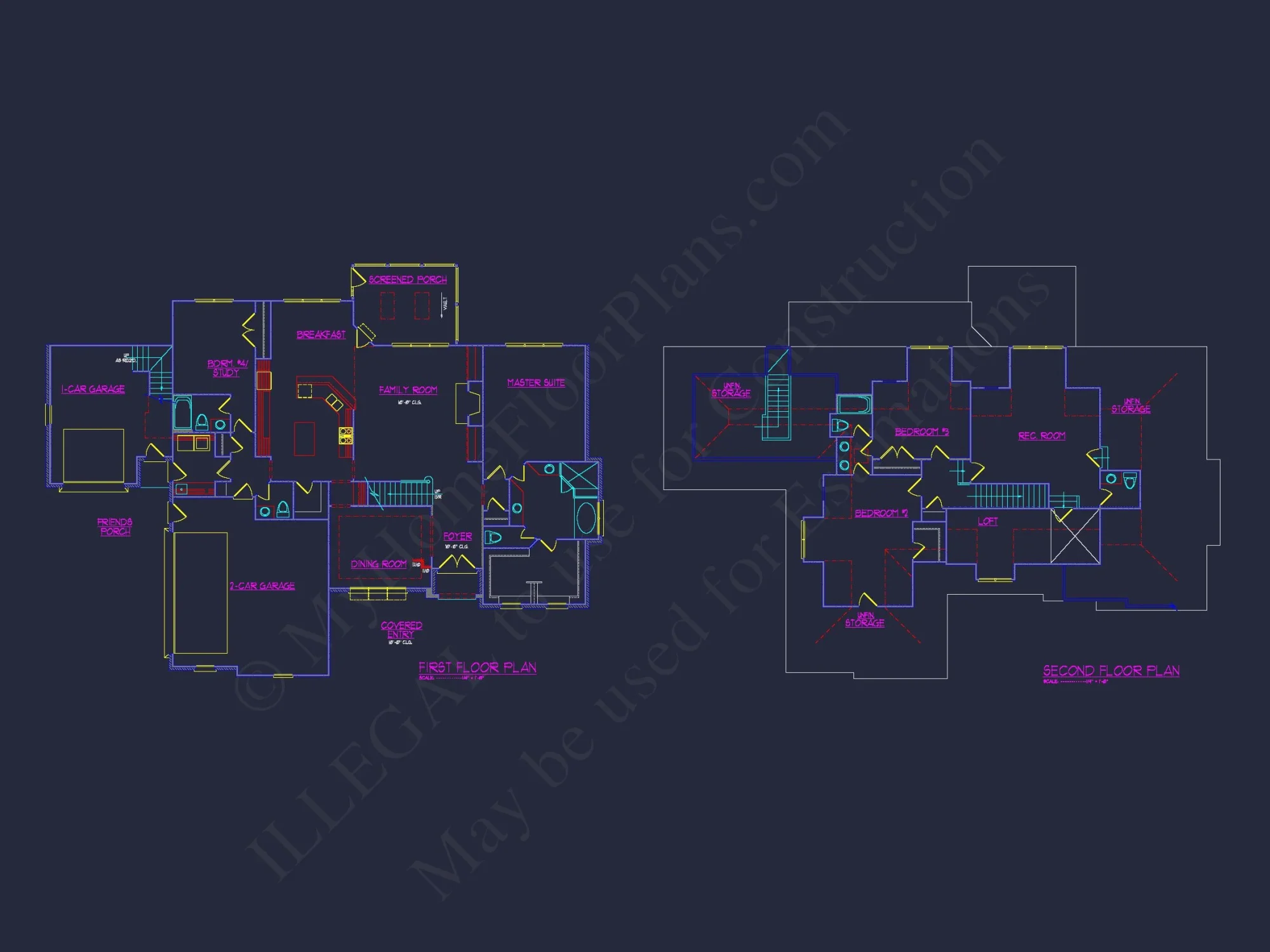 Custom house Design - Floor Plans, CAD Blueprints & Features
