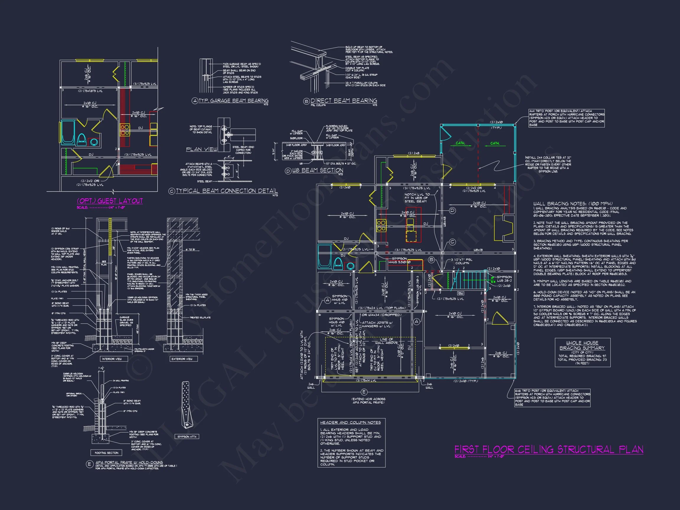 Spacious house Design with Floor Plan, CAD, and Features