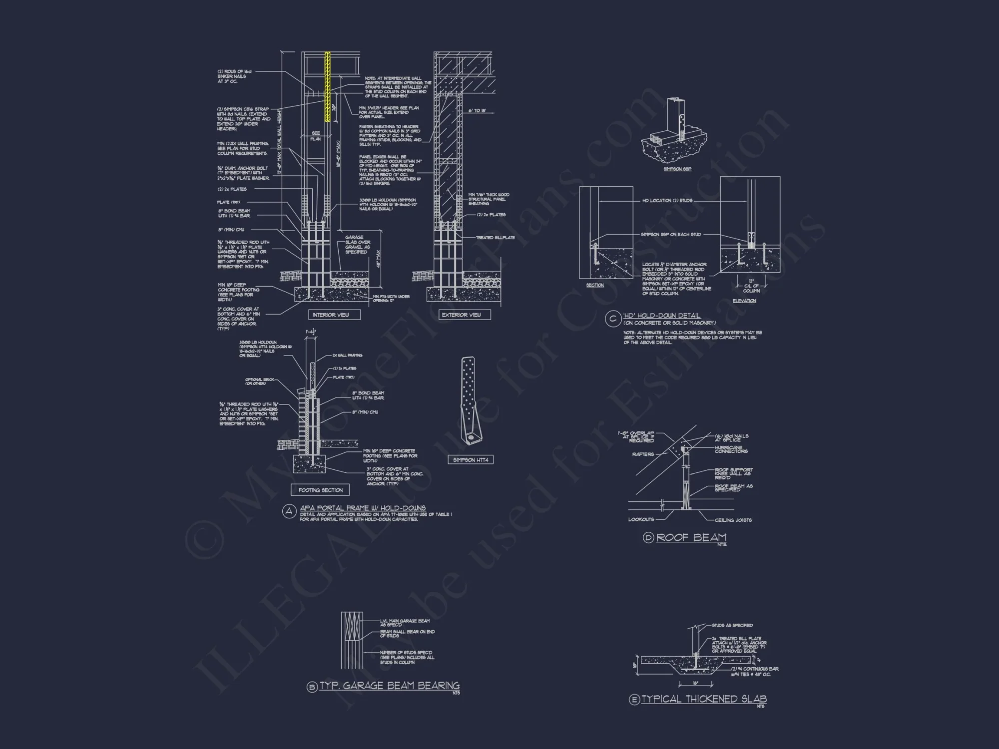 Traditional Craftsman house Blueprint with CAD Floor Plans