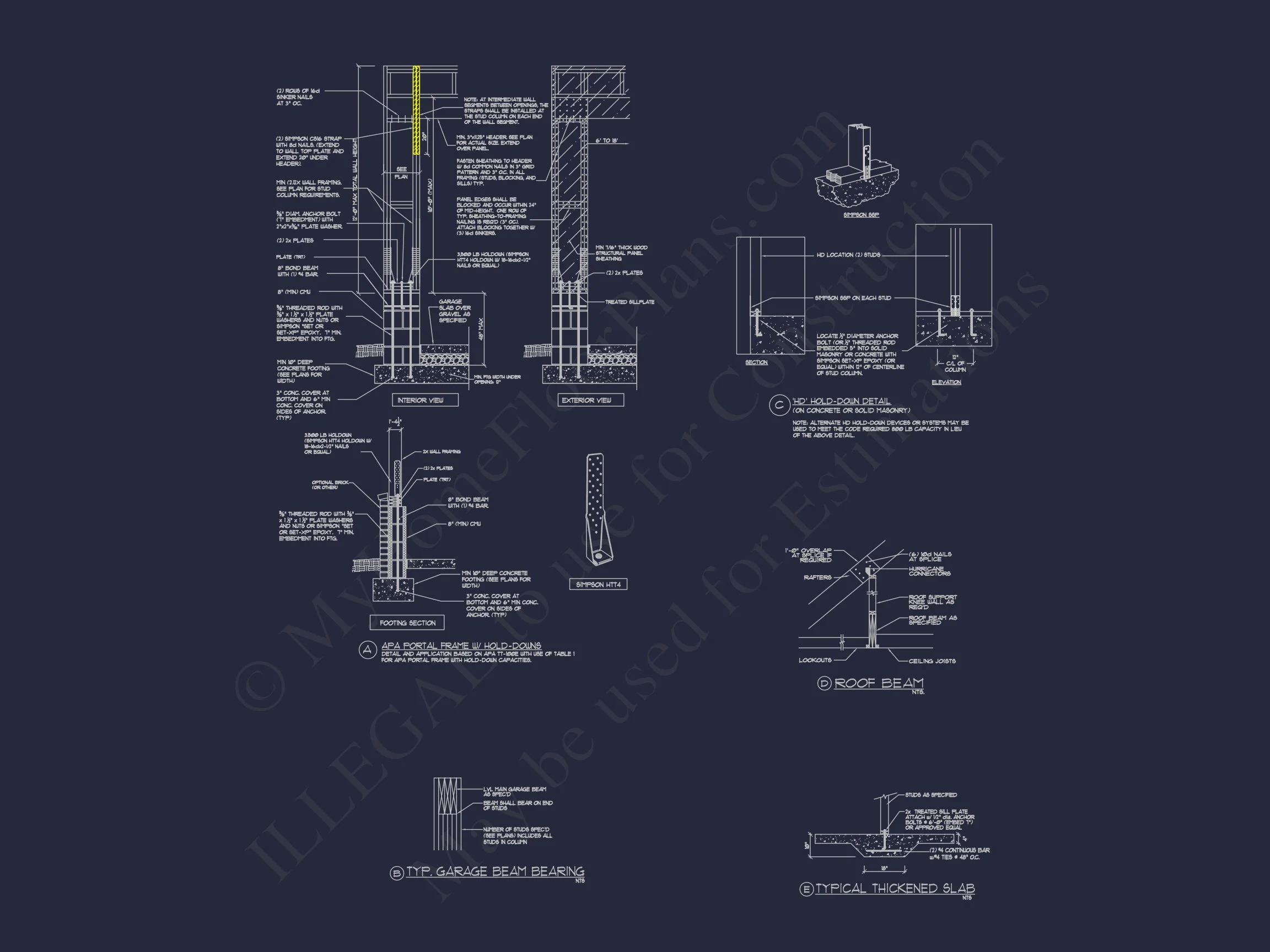 Traditional Craftsman house Blueprint with CAD Floor Plans