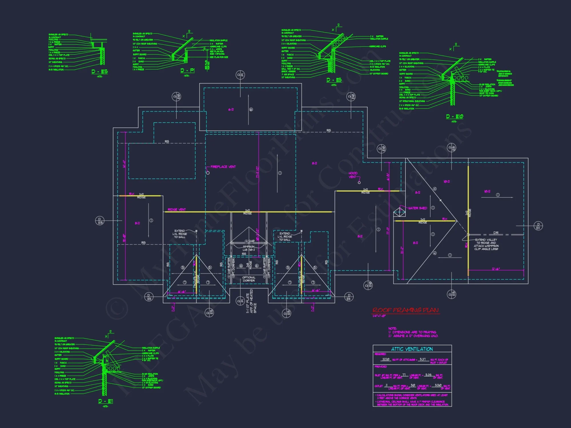 Traditional Craftsman house Blueprint with CAD Floor Plans