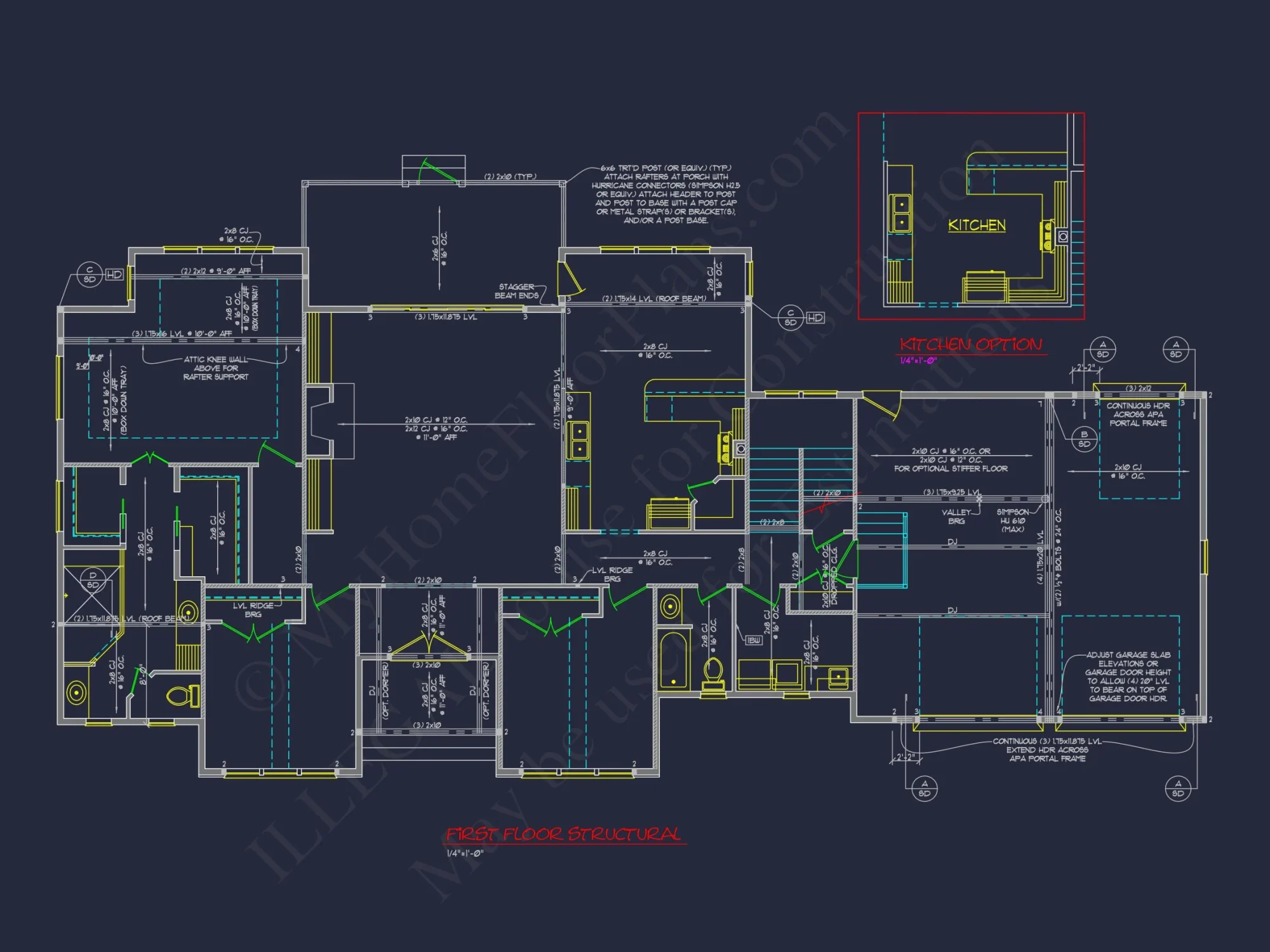 Traditional Craftsman house Blueprint with CAD Floor Plans
