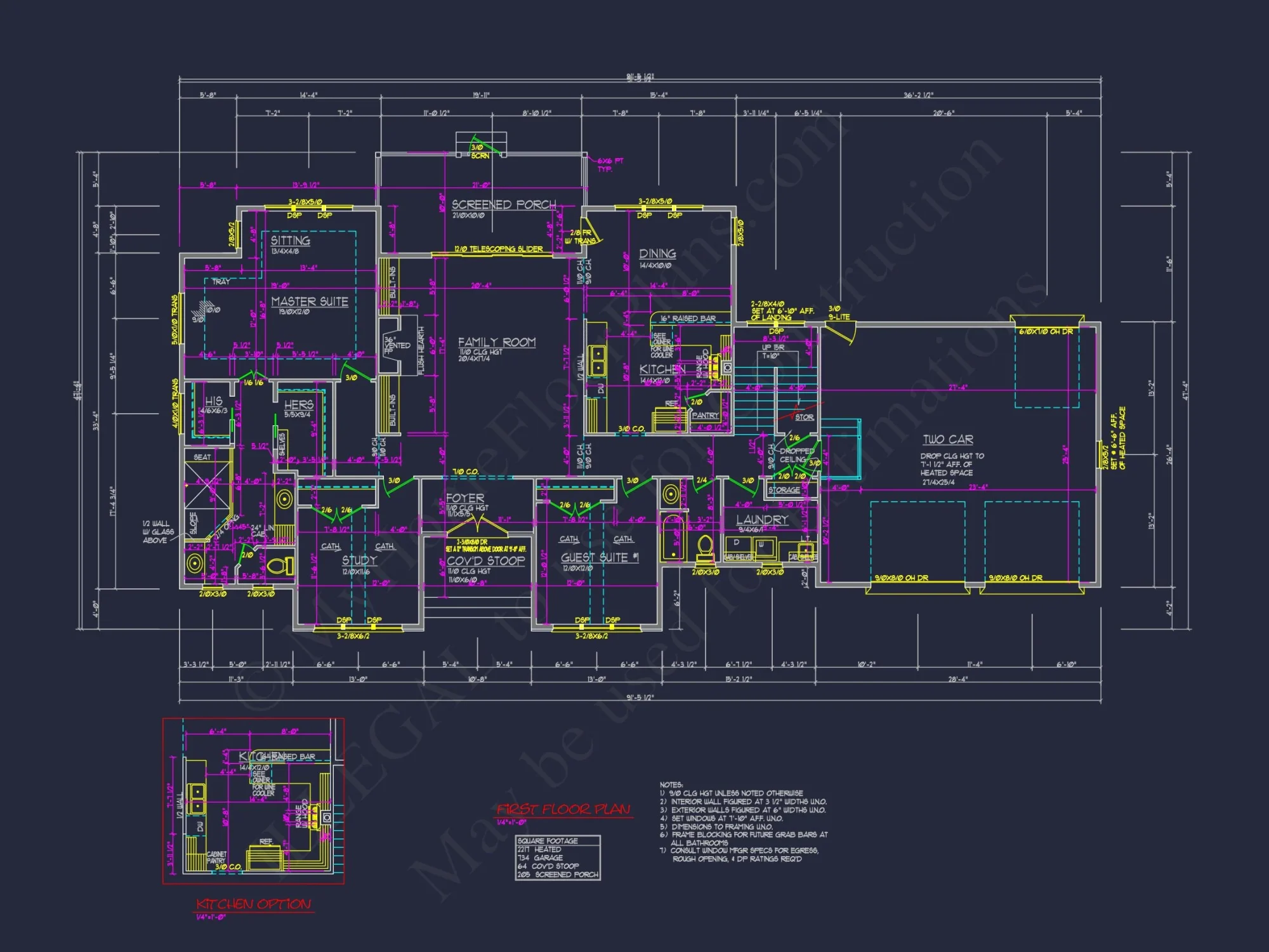 Traditional Craftsman house Blueprint with CAD Floor Plans