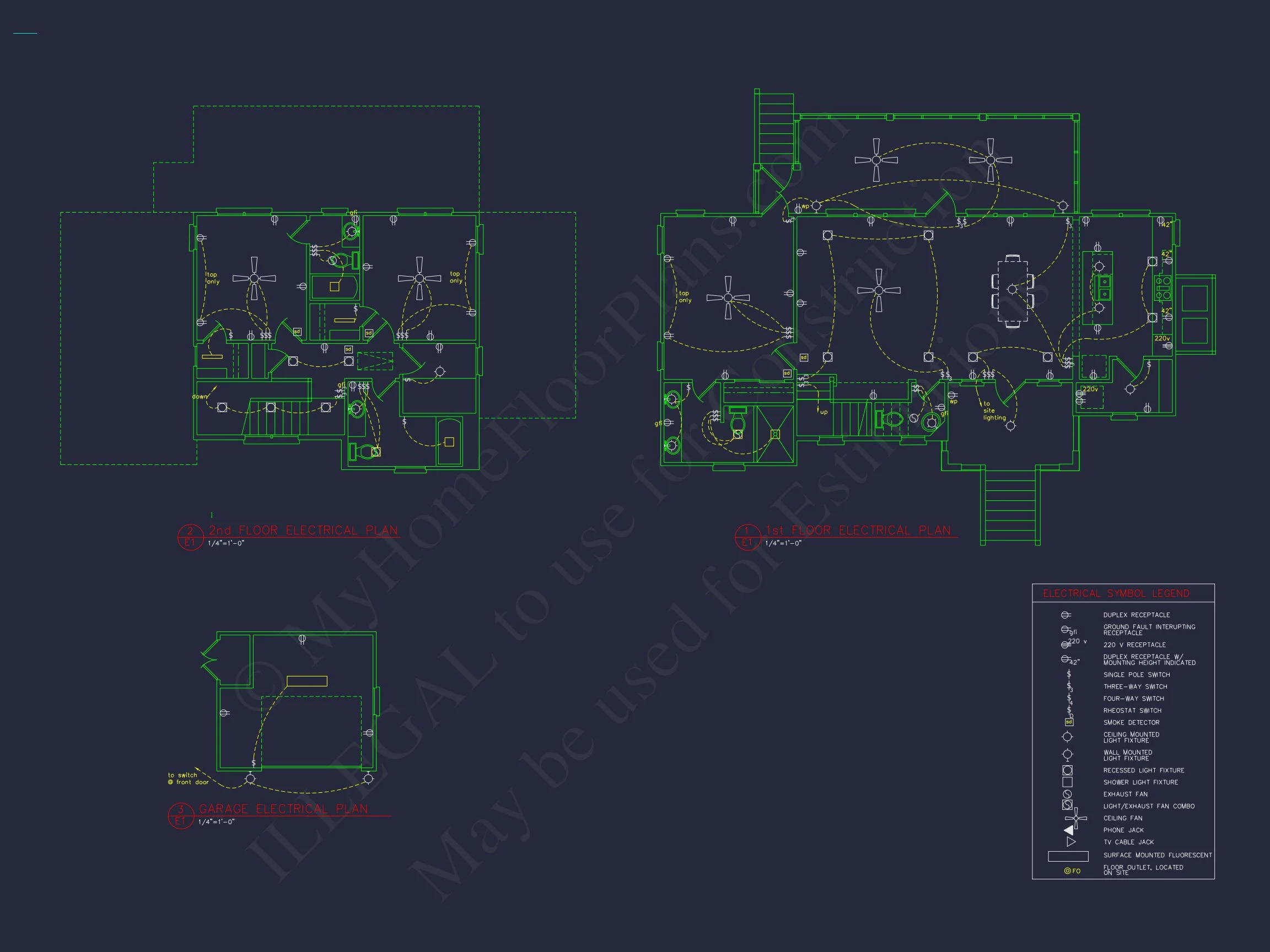 Modern Beach Bungalow house Plan: Blueprint & CAD Designs