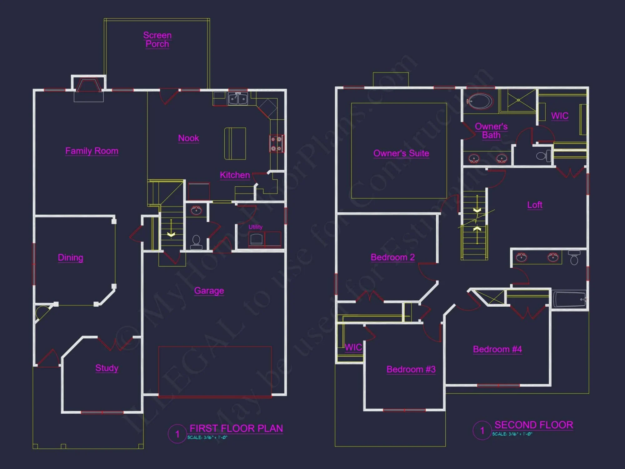 house Plan CAD Design with Floor Plans & Blueprints