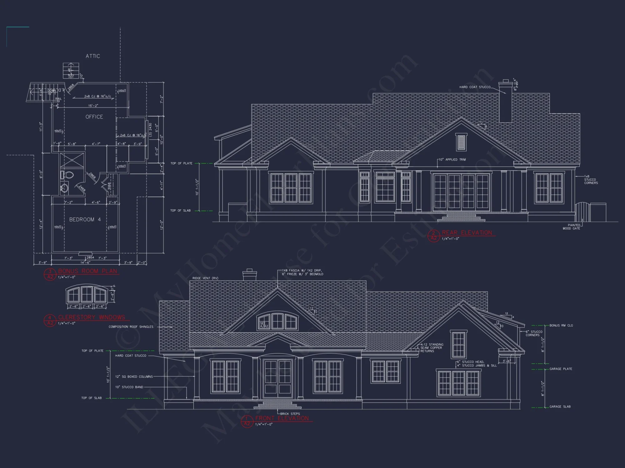Craftsman house Plan with 4 Bedrooms, Large Floor Plan Design