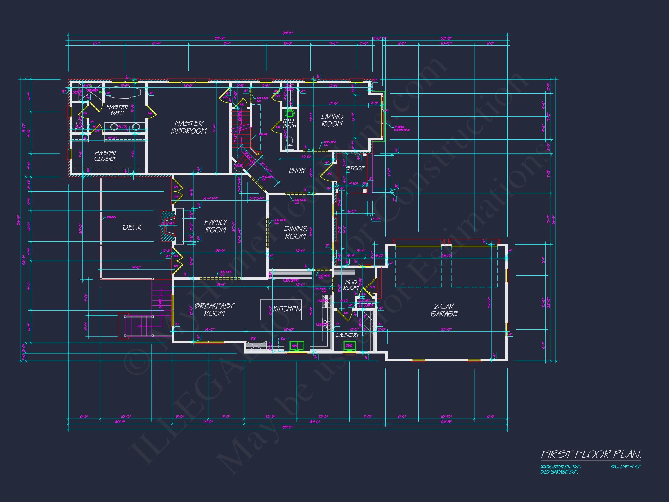 Colonial Farmhouse house Plan with CAD Designs & Floor Plans