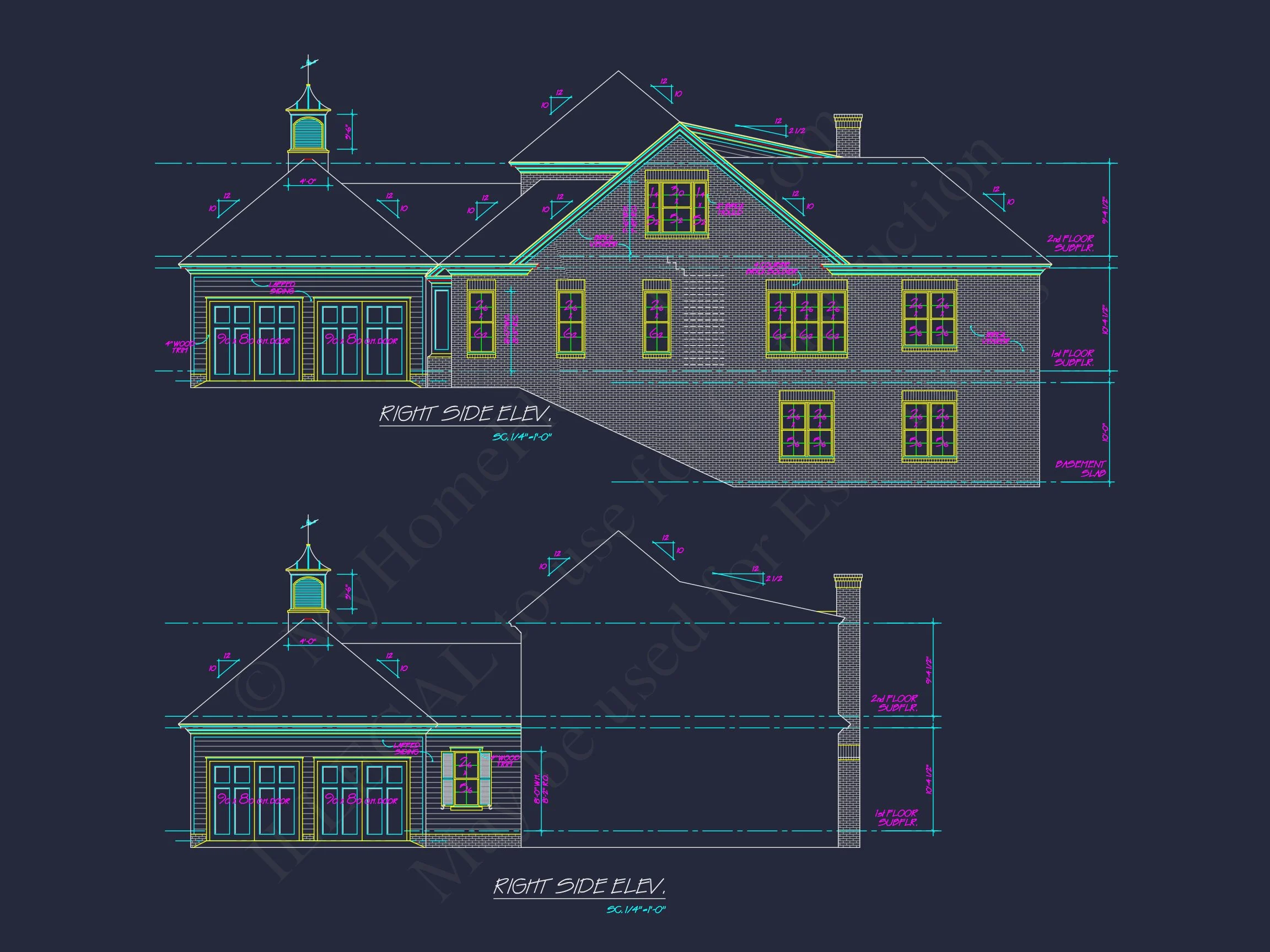 Colonial Farmhouse house Plan with CAD Designs & Floor Plans