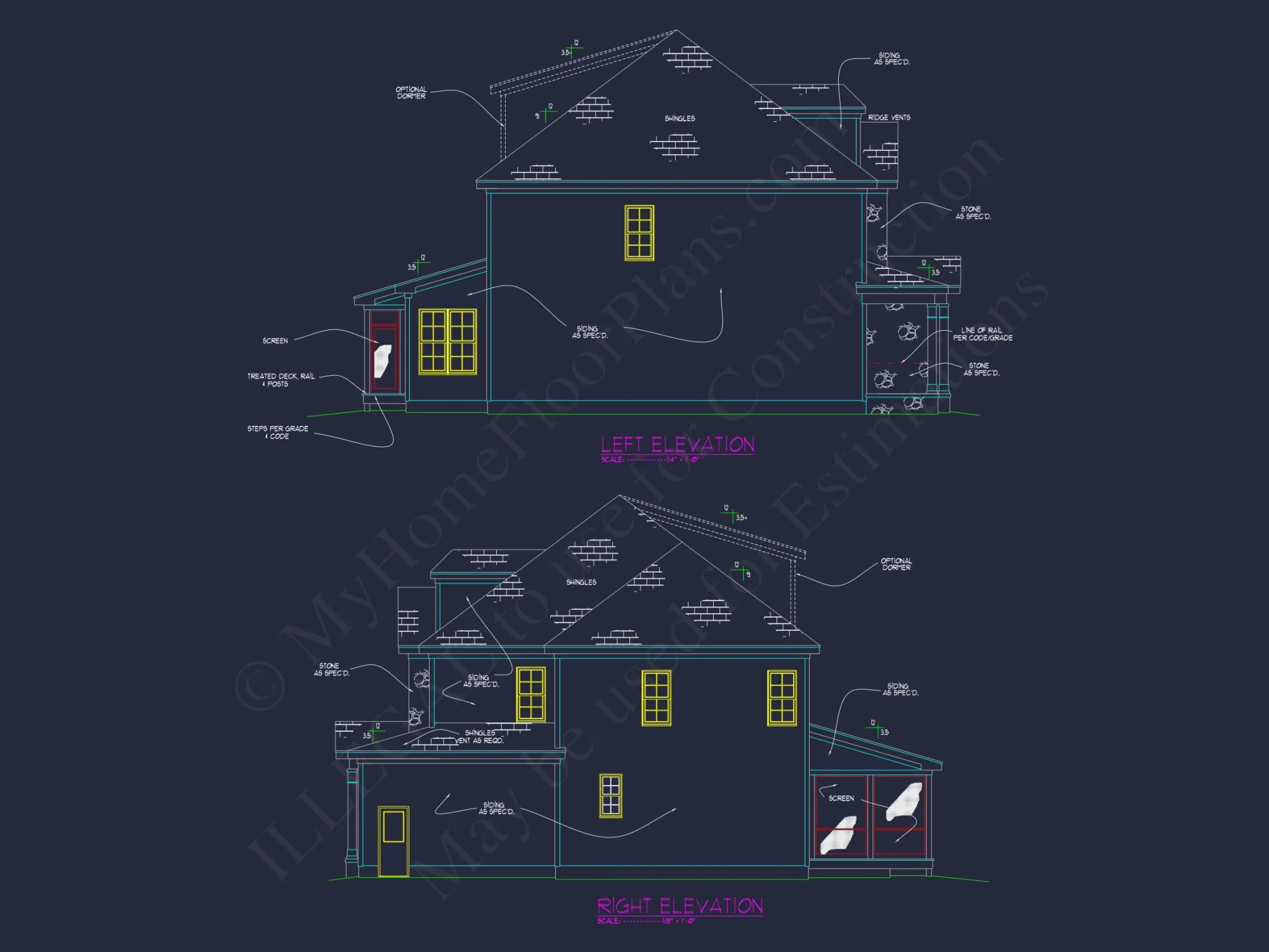 house Blueprint Designs with CAD
