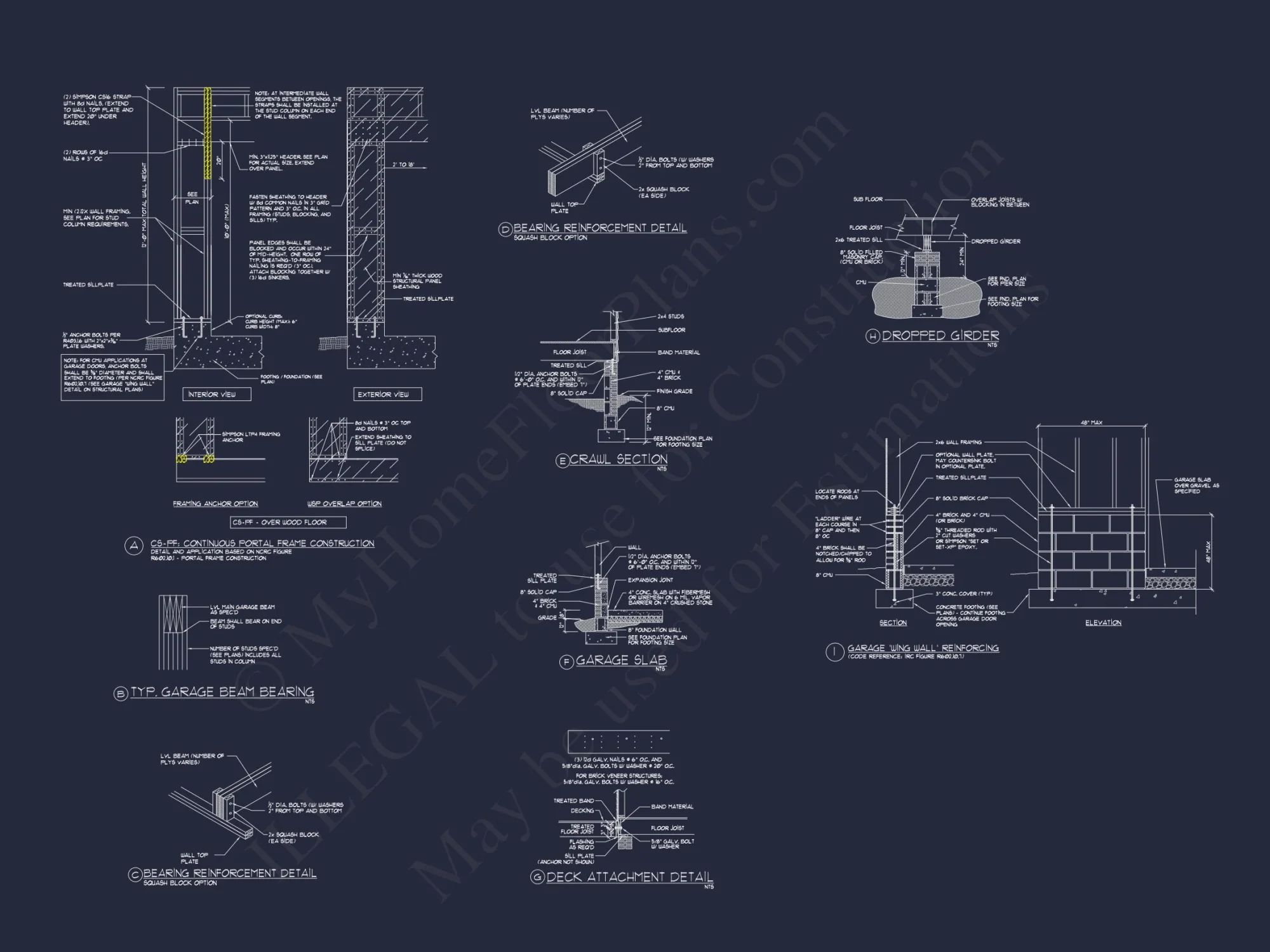 Craftsman house Plan: 2-Story CAD Blueprint with 4 Bedrooms