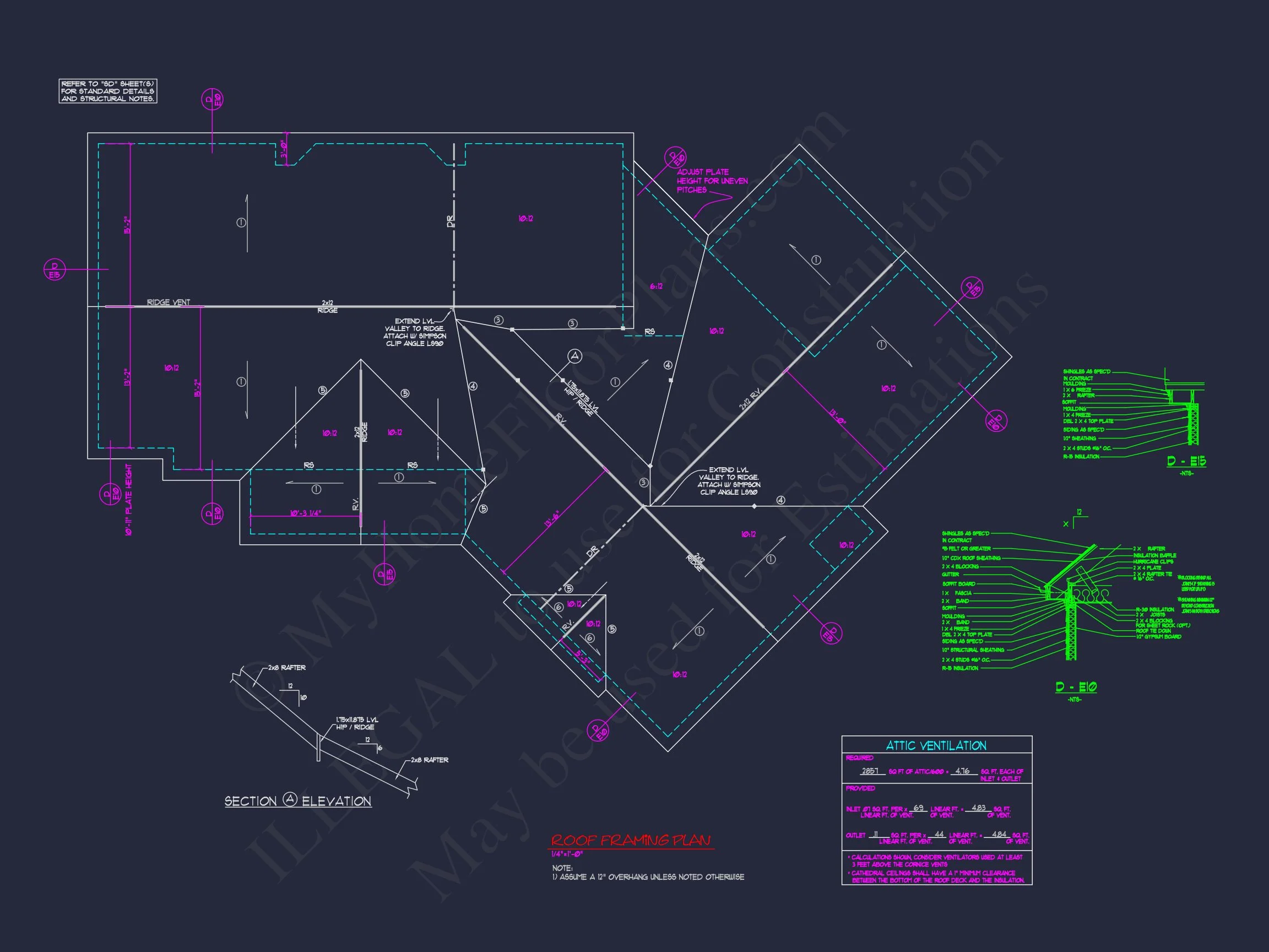 Modern Craftsman house Plan with Spacious Floor Designs and CAD Blueprint