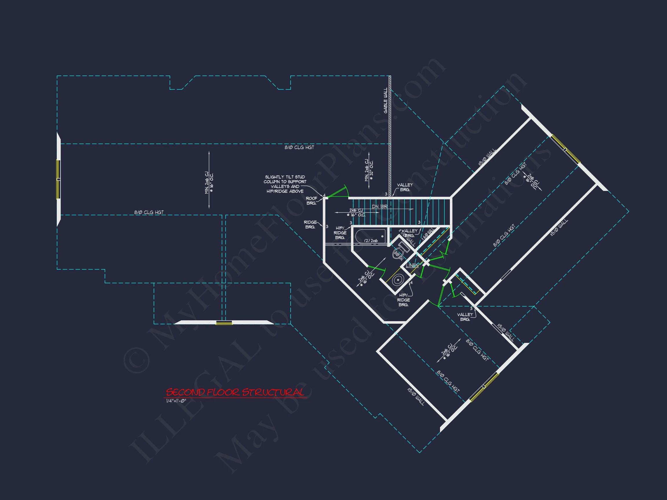 Modern Craftsman house Plan with Spacious Floor Designs and CAD Blueprint