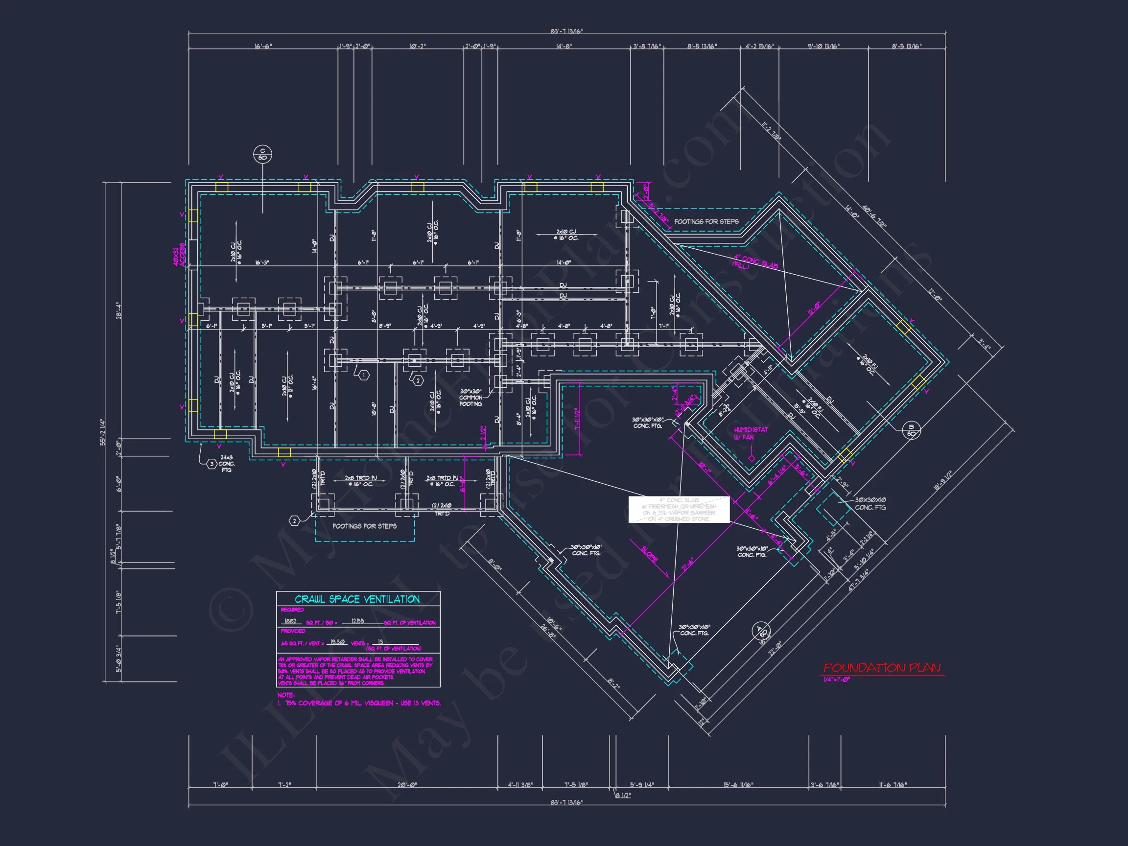 Modern Craftsman house Plan with Spacious Floor Designs and CAD Blueprint