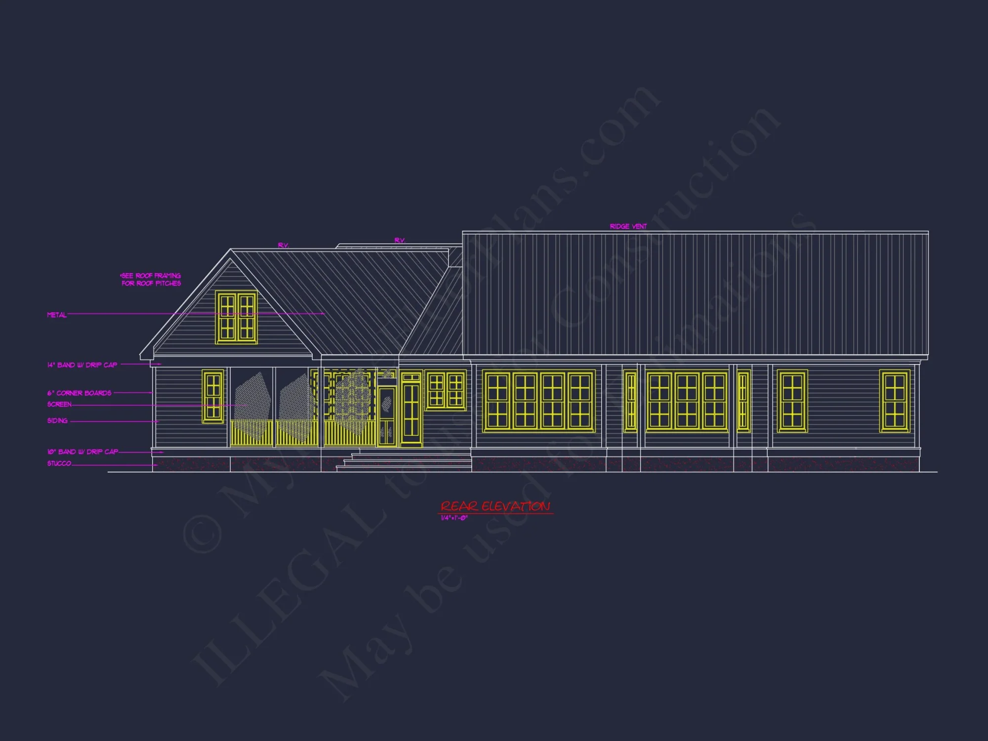 Modern Craftsman house Plan with Spacious Floor Designs and CAD Blueprint