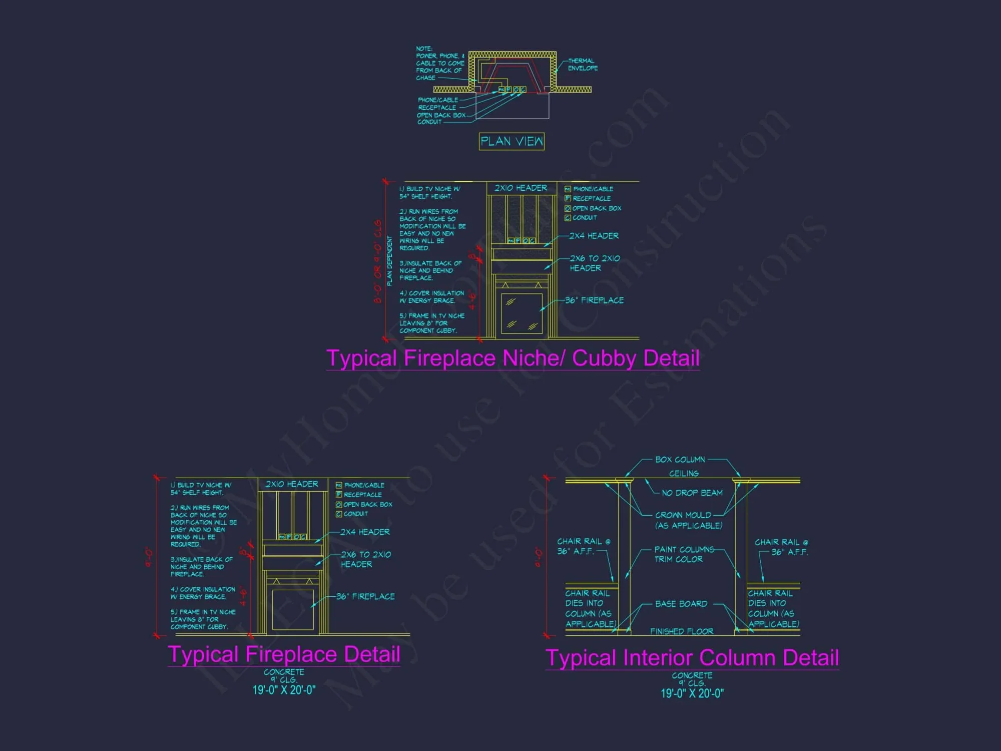Spacious house Plan with CAD Designs and Blueprint Details